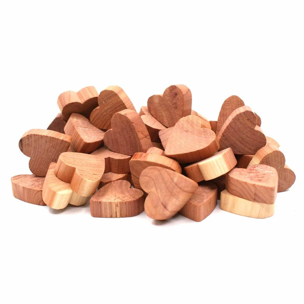 Yizhet Lot de 53 Boules en Bois de Cèdre Anti Mites Textiles Naturel