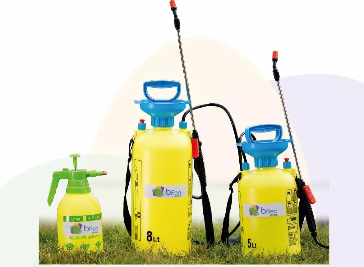 BREA - Pulvérisateur à dos à pression de lance inox avec batterie rechargeable, réservoir 16 l.