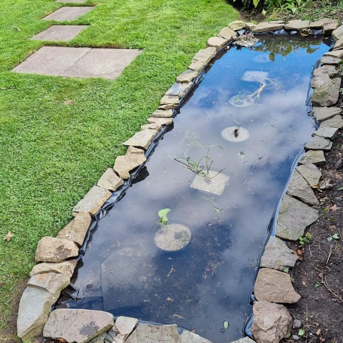 Revêtement de bassin lourd et flexible pour carpes koï et bassins à poissons, fontaines, sous-couche de protection pour ruisseaux et caractéristiques d'eau