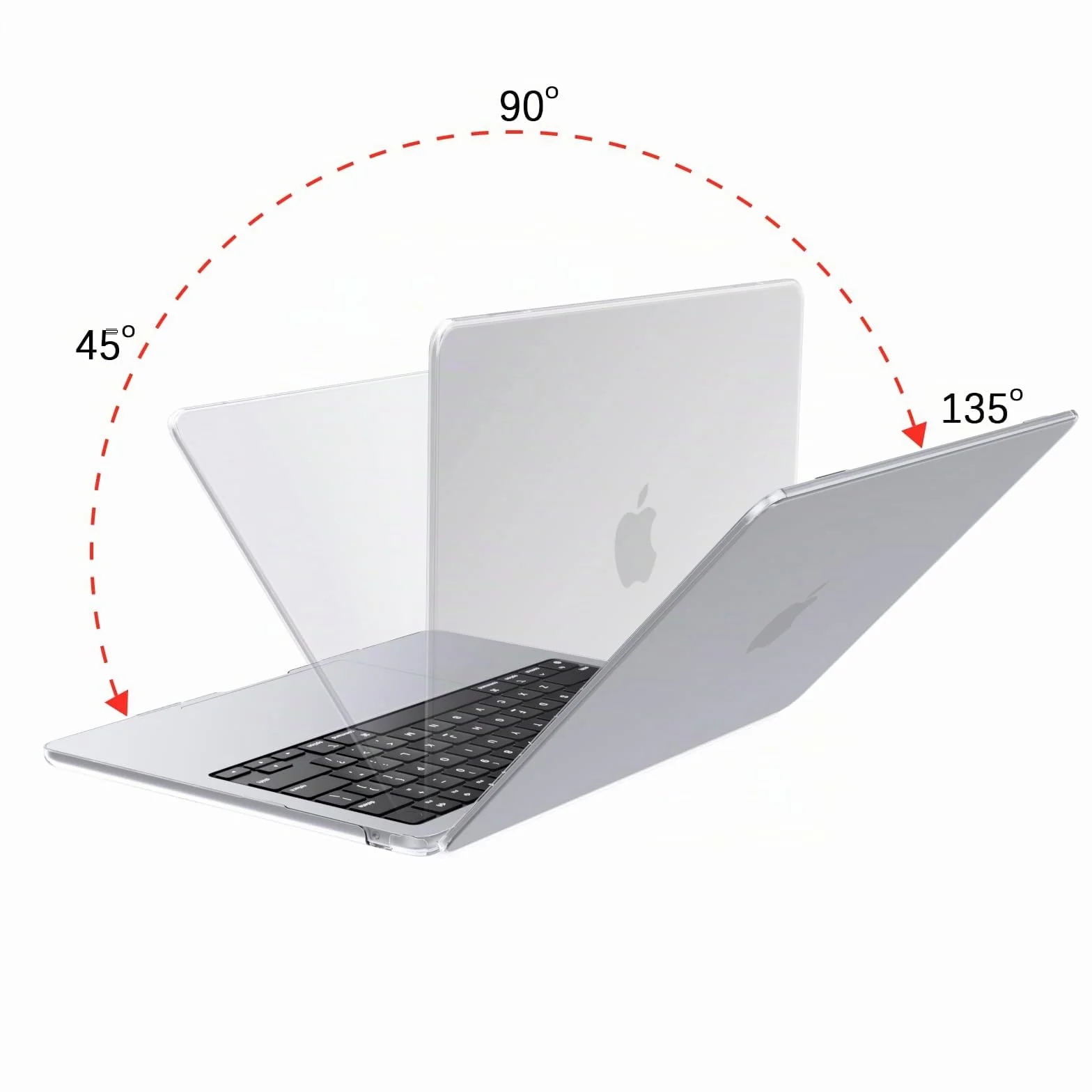 Coque MacBook Air 13 Pouces M5 M4 M3 M2 A3449 A3240 A3113 A2681 Transparente