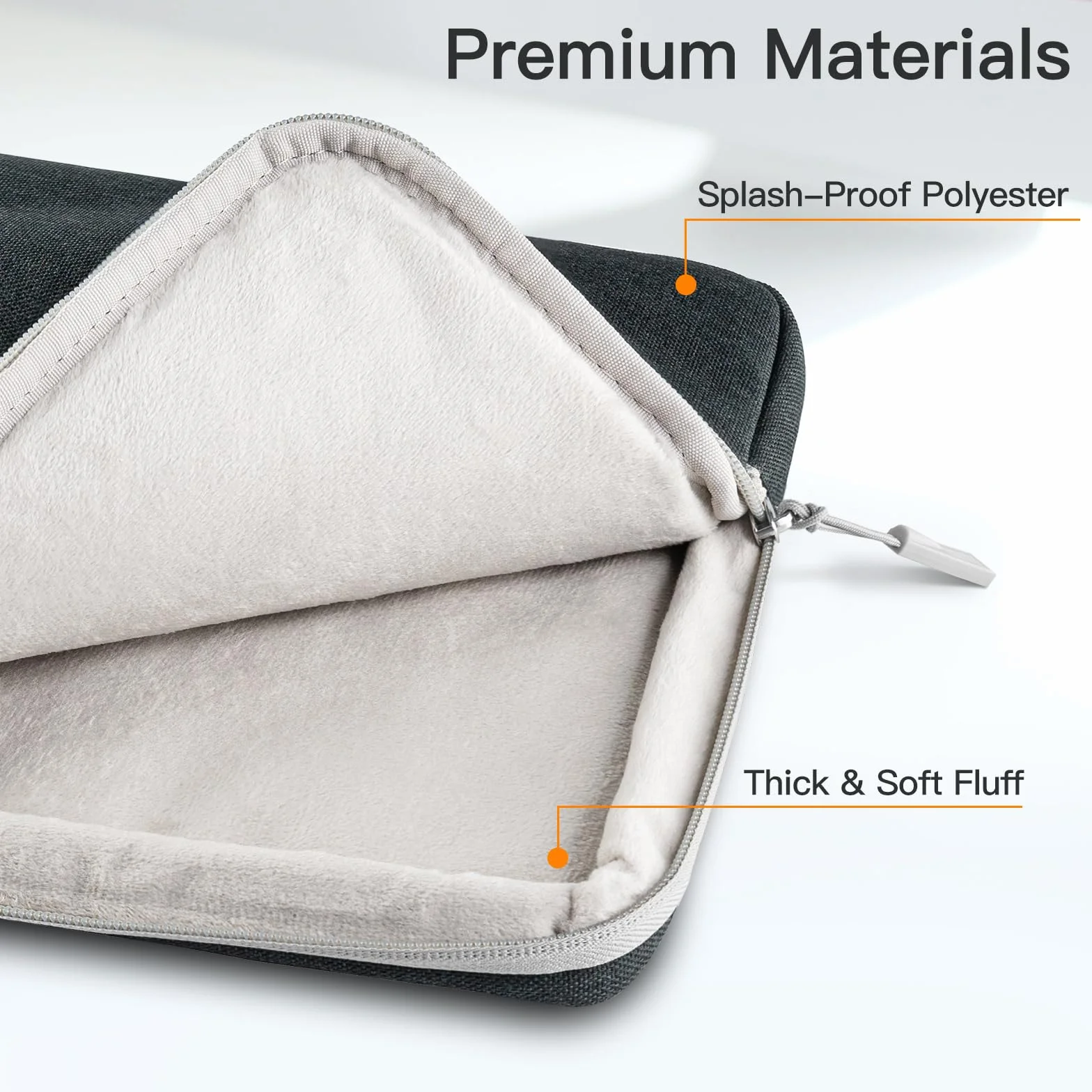 JETech Housse Ordinateur Portable MacBook Neo A18 Pro 14 Pouces MacBook Air Pro M1-M5 2021-2026 Étui Sacoche Étanche Gris Foncé
