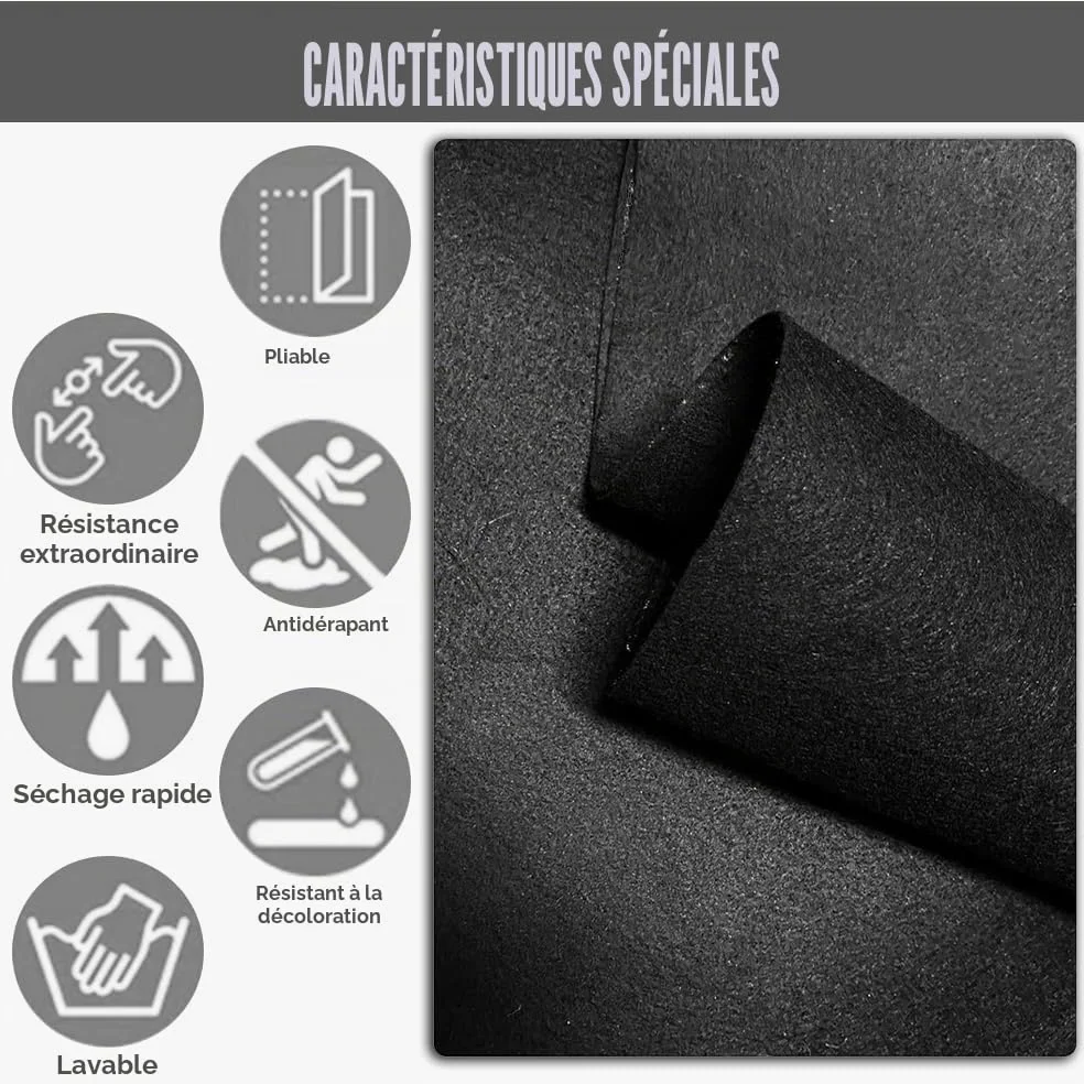 Tapis de Sol Piscine Ronde, 305cm Dalle de Piscine, apis de Revêtement de Sol de Pis-cine, Tapis Pis-cine AntidéRapant et Ultra Absorbante, für Frame Pools