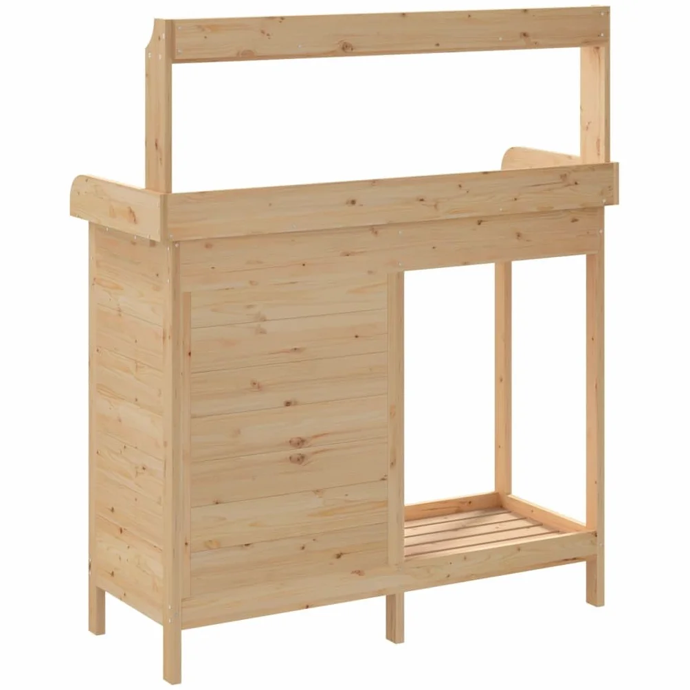vidaXL Table de Rempotage avec Armoire Établi Jardin Bois Massif Sapin