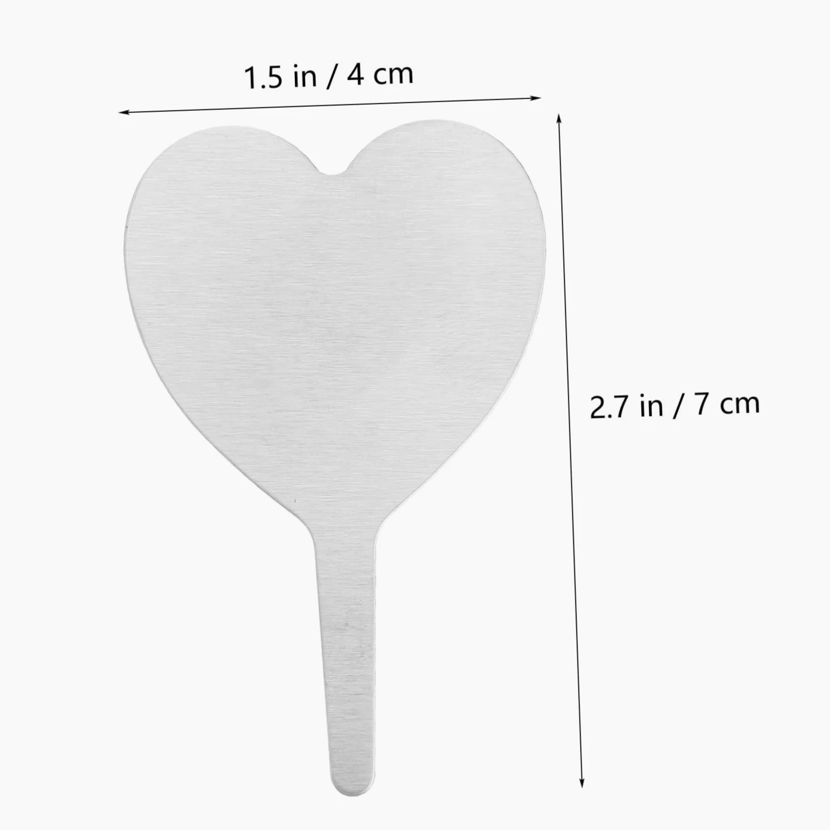 ibasenice 2 Ensembles Étiquettes Métalliques Végétales Balises De Pieu Planche Étiquettes D'identification De Plantes Étiquette De Plante De Tableau Silver Acier Inoxydable 50 Pièces * 2