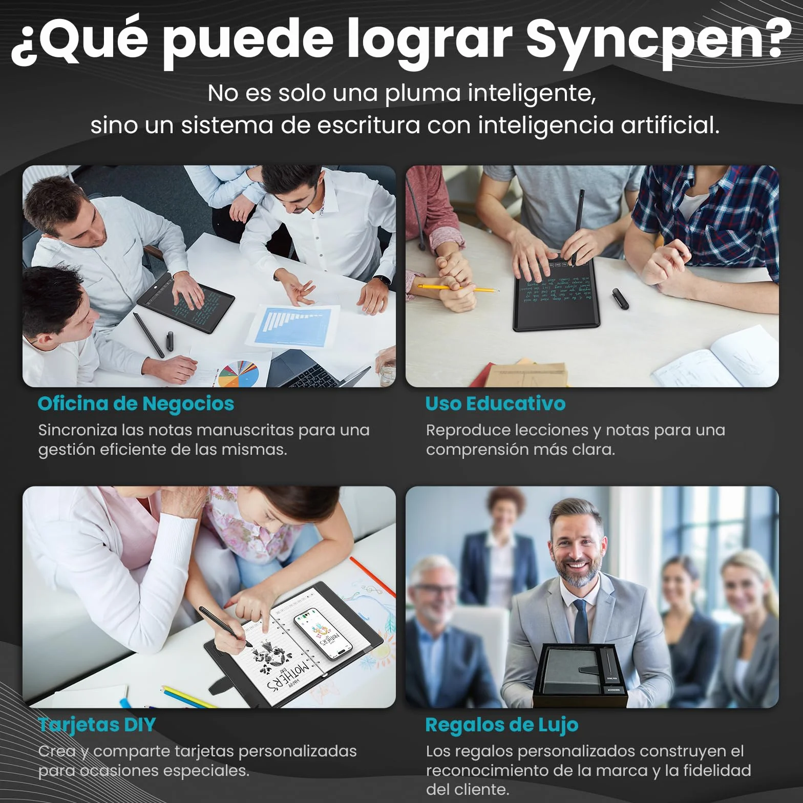 NEWYES SyncPen 3.0 Smart Pen - Synchronisez notes écran papier, compatible iOS Android