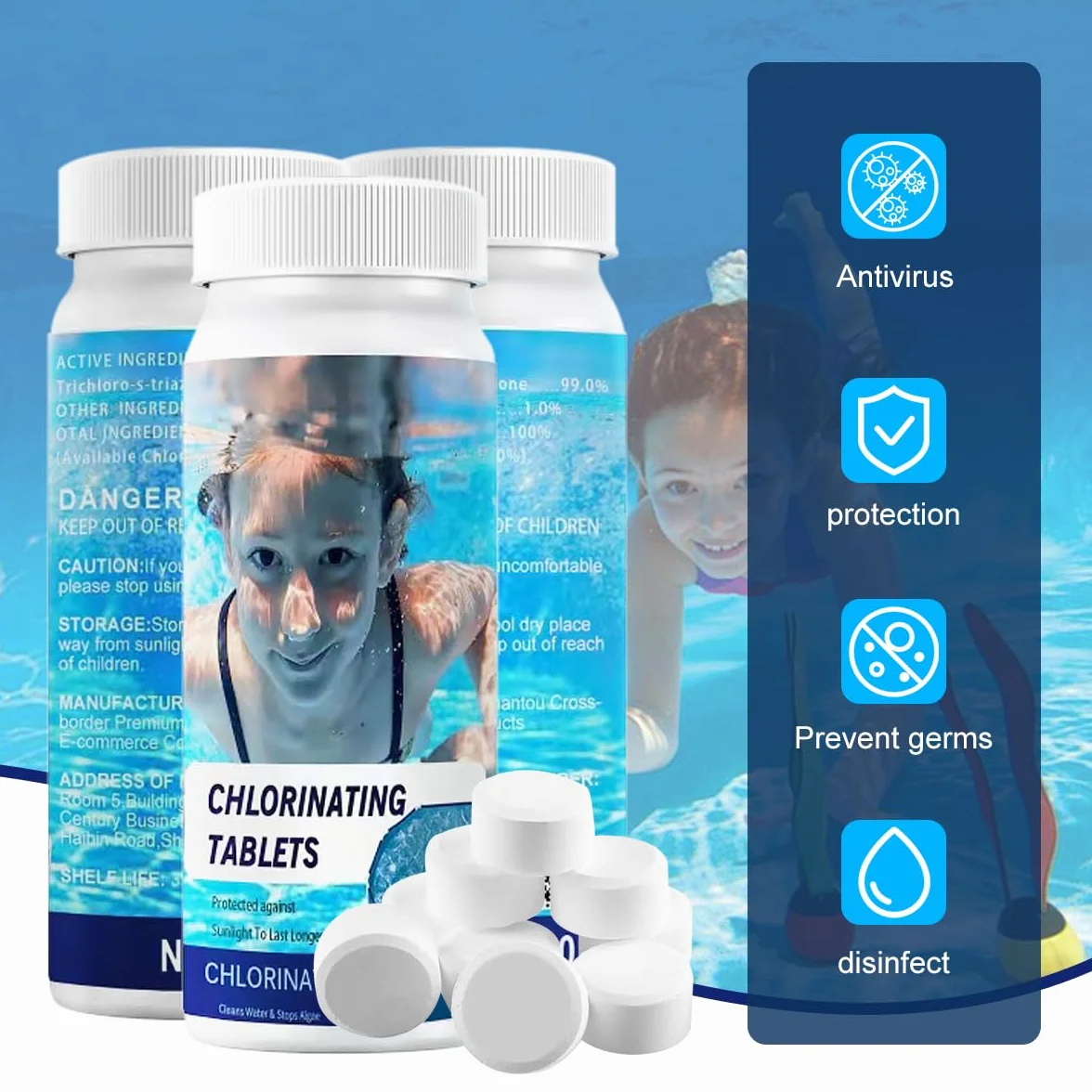 Pastilles Nettoyantes Piscine 300g