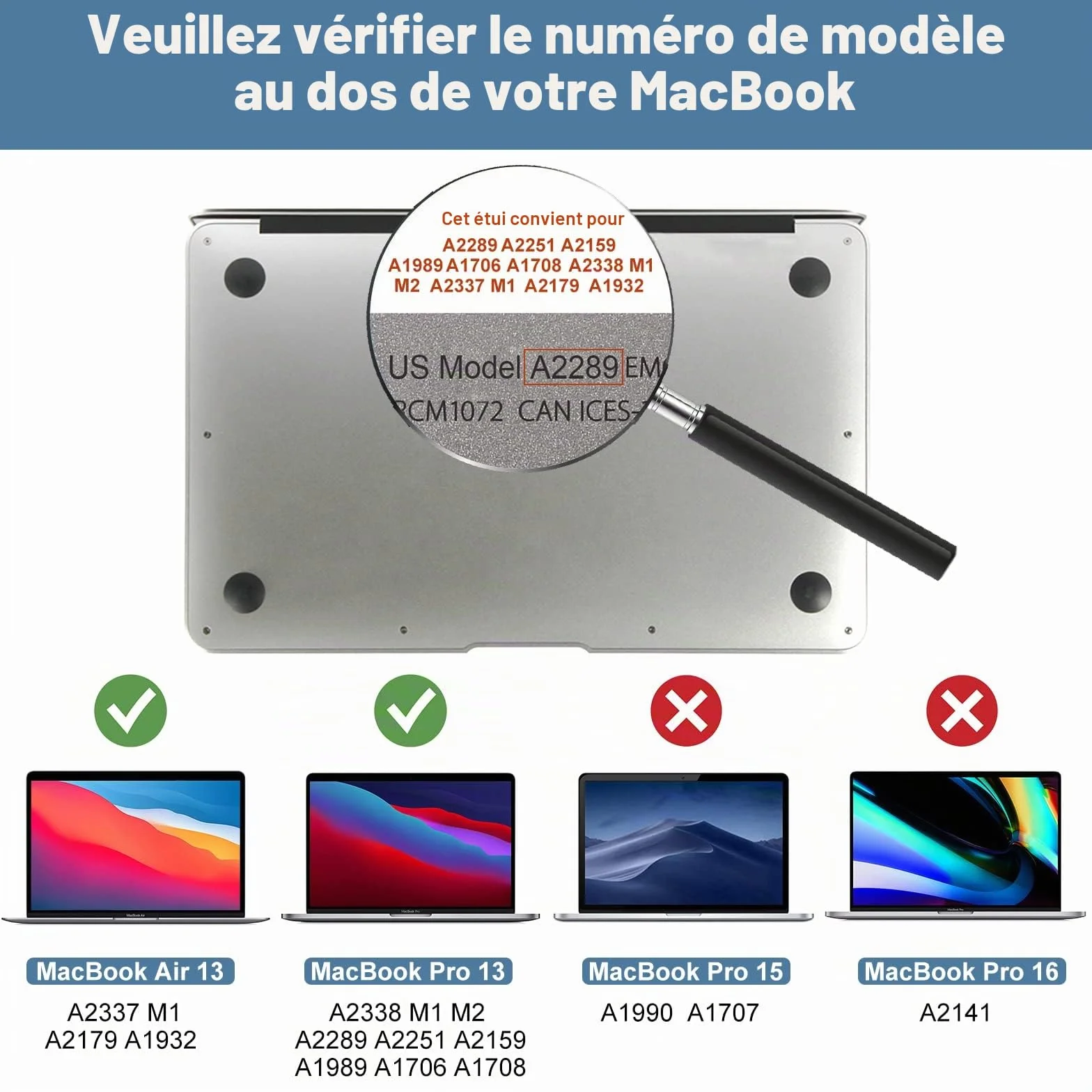 ProCase Verres Trempé MacBook Pro 13" M2 2022 M1 2020-2016 Air 13 Film Protection 0.2mm Dureté 9H