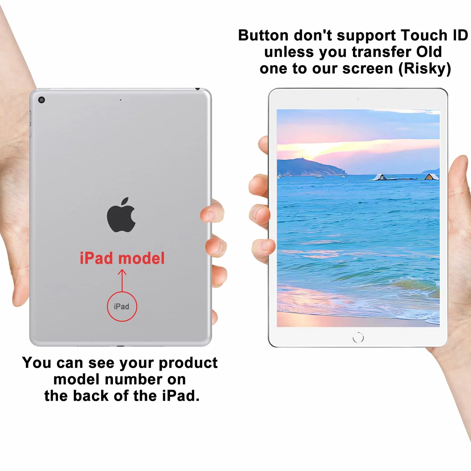 Écran Tactile LCD de Remplacement iPad Air 2 A1566 A1567 9,7 Pouces 2014 Blanc avec Outils