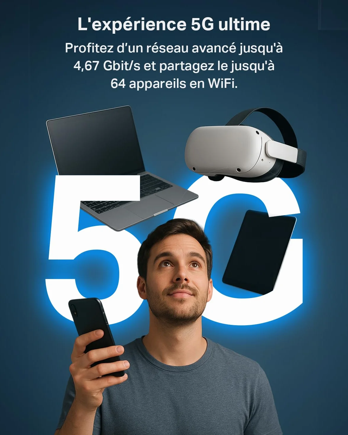 TP-Link Archer NX500 Routeur 5G Wi-Fi 6 AX3000Mbps Bi-Bande Gigabit EasyMesh