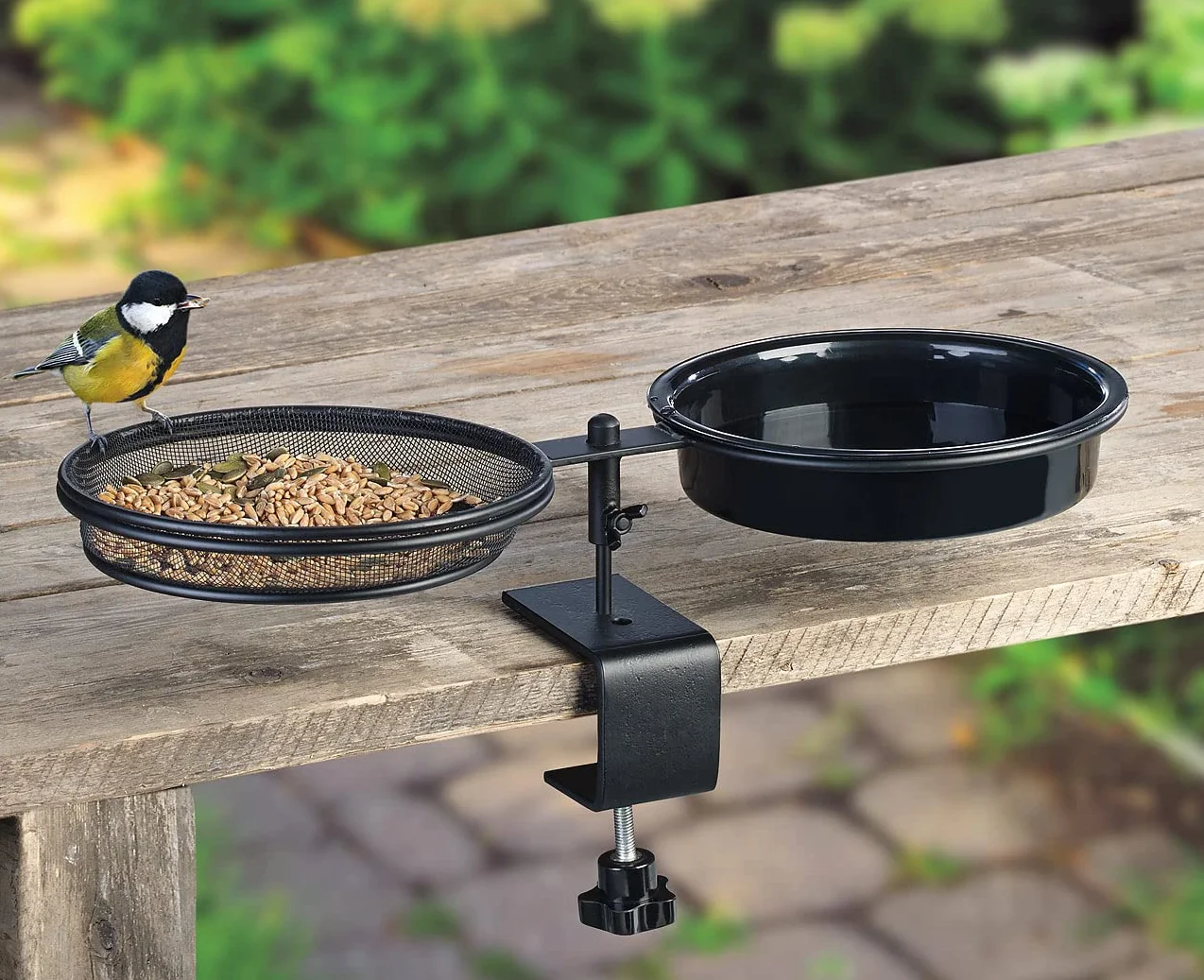 Royal Gardineer Abreuvoir et mangeoire à oiseaux avec support à pince