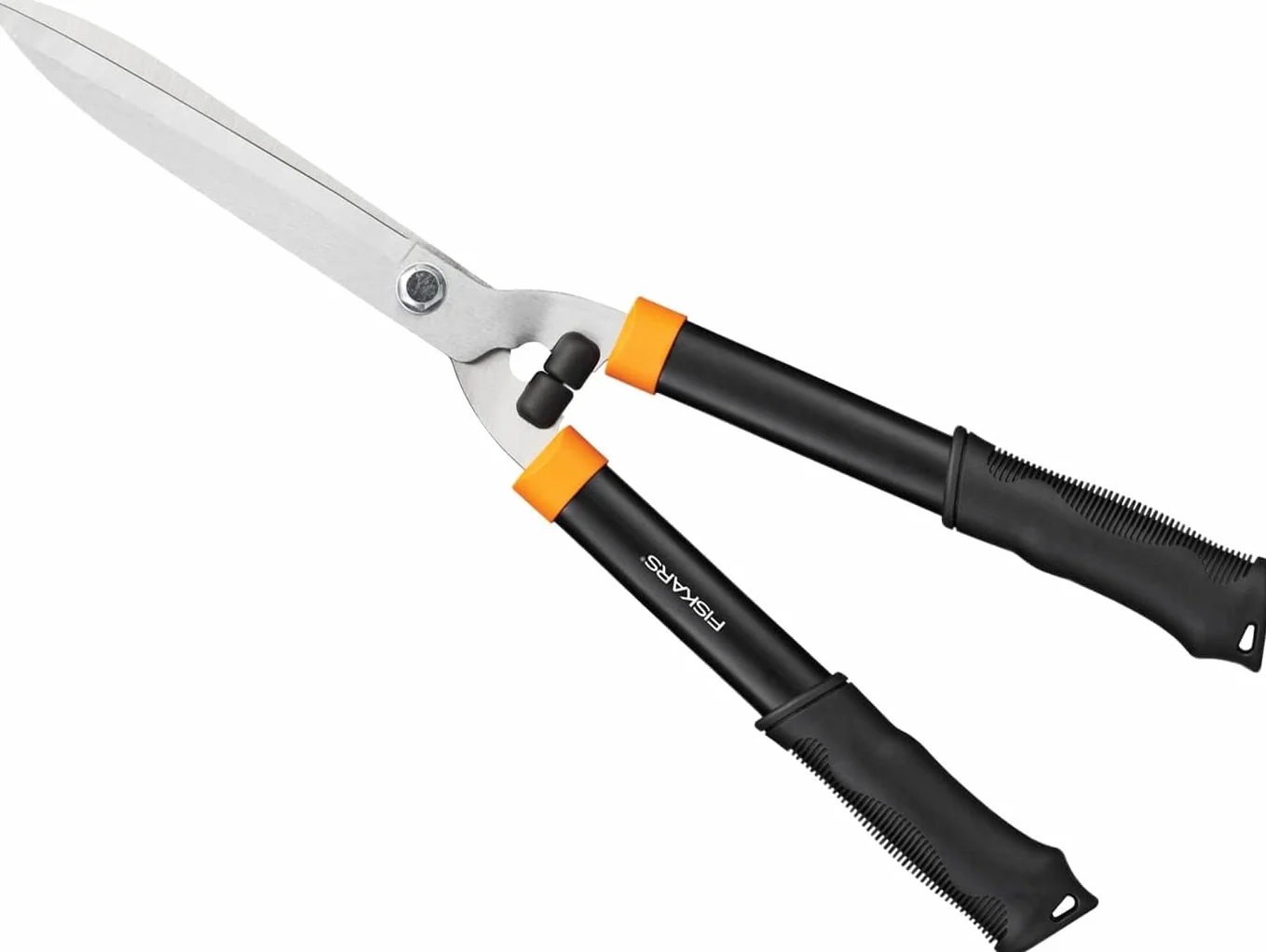 Fiskars Cisaille à haies HS21, 59 cm, Lames en acier trempé, Noir/Orange