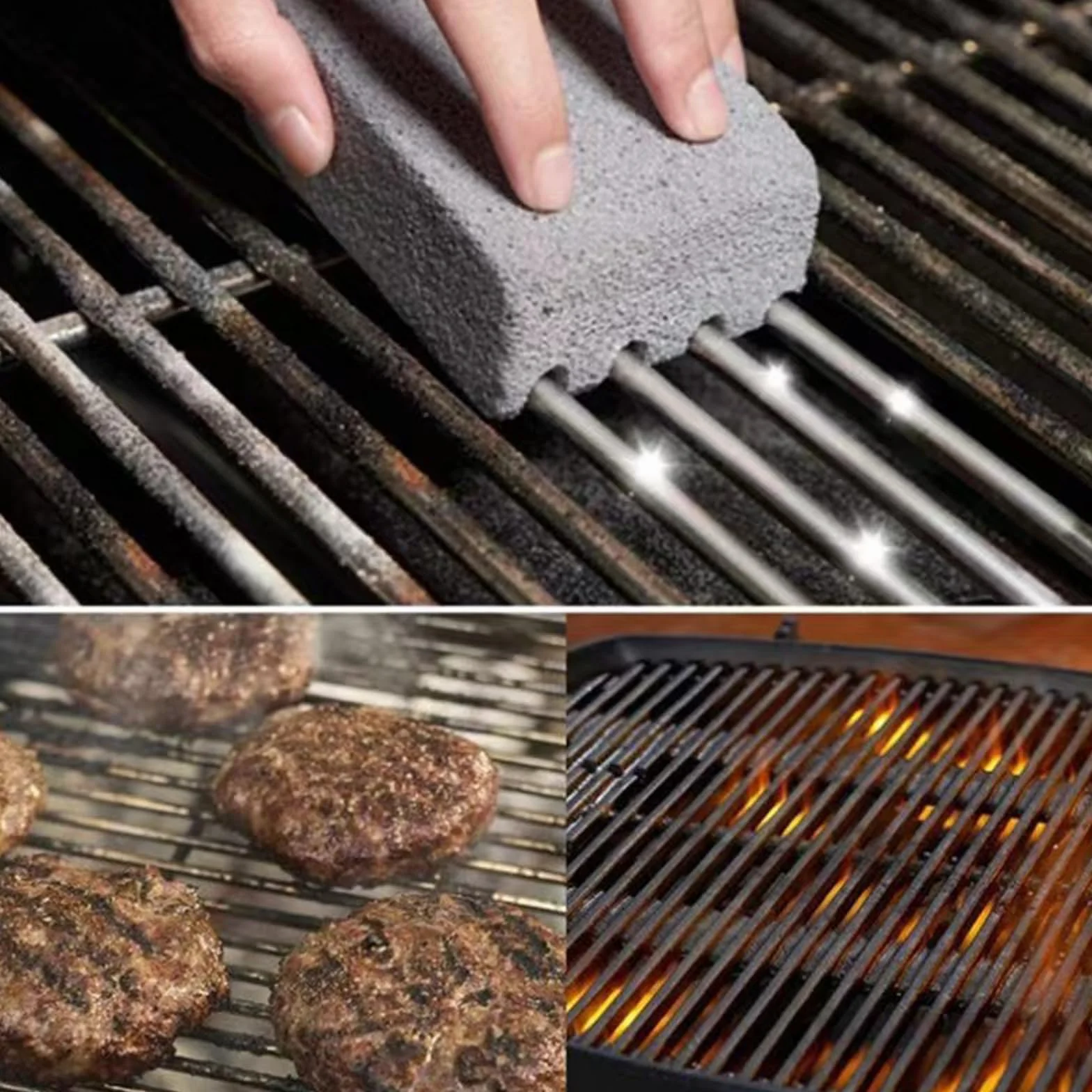 Pierre ponce outil de cuisine enlever graisse tenace barbecue