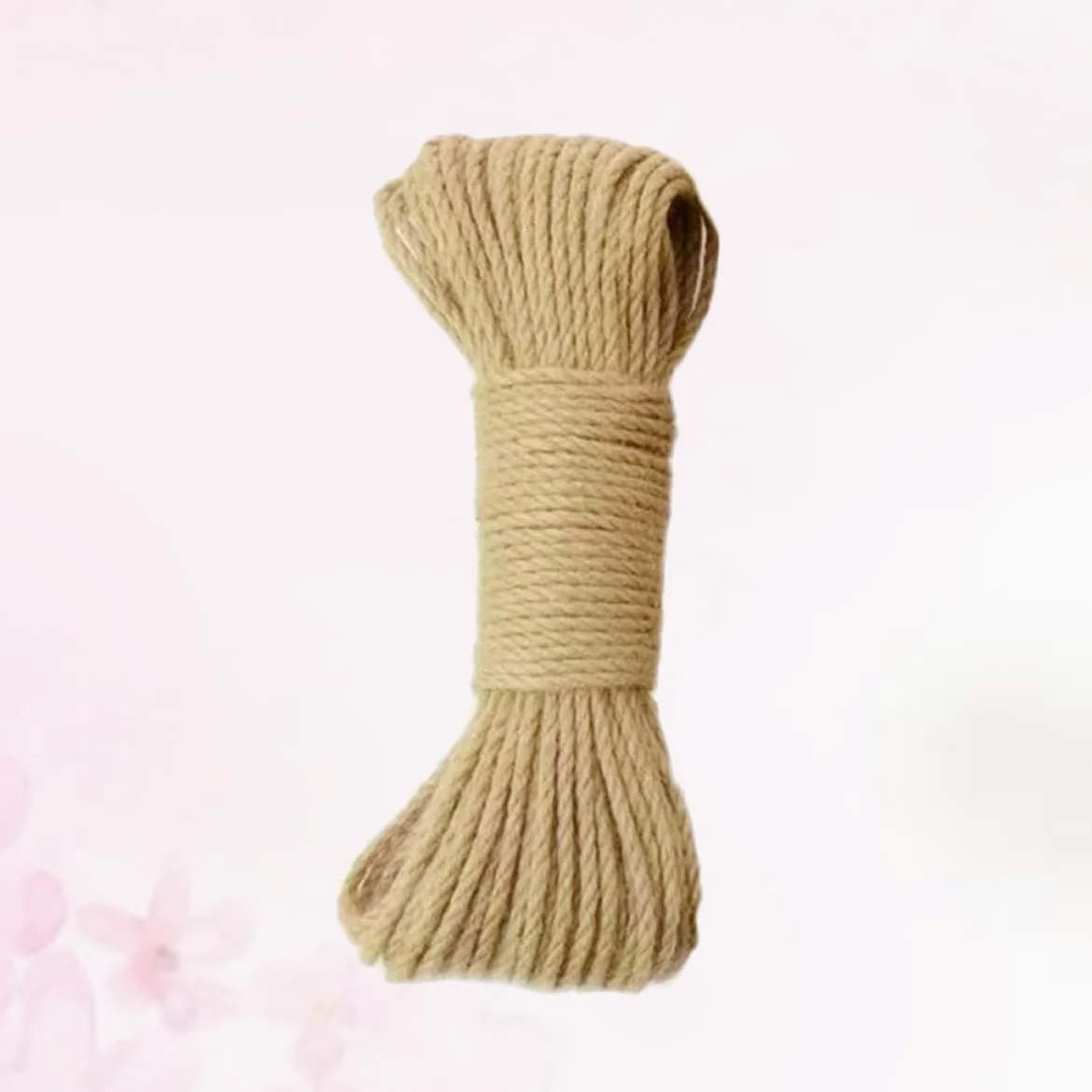 Mikikit Corde De Jute Épaisse Naturelle De 30 M Diamètre 8 Mm Solide pour Lartisanat Lemballage De Noël La Fleuristerie Et Le Regroupement