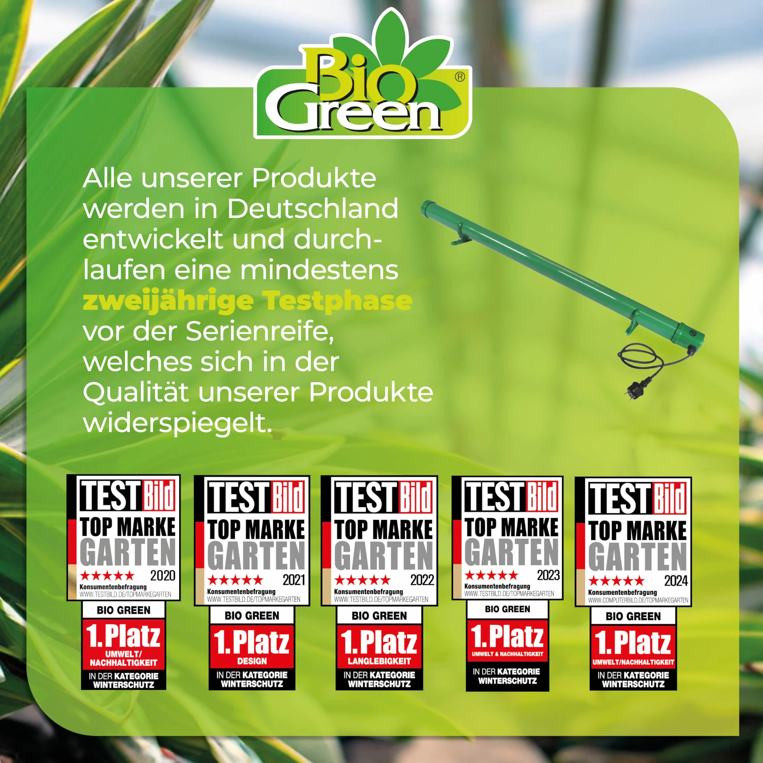Bio Green EF 135 Détecteur de Gel Electrique 135 W 5 x 92 cm