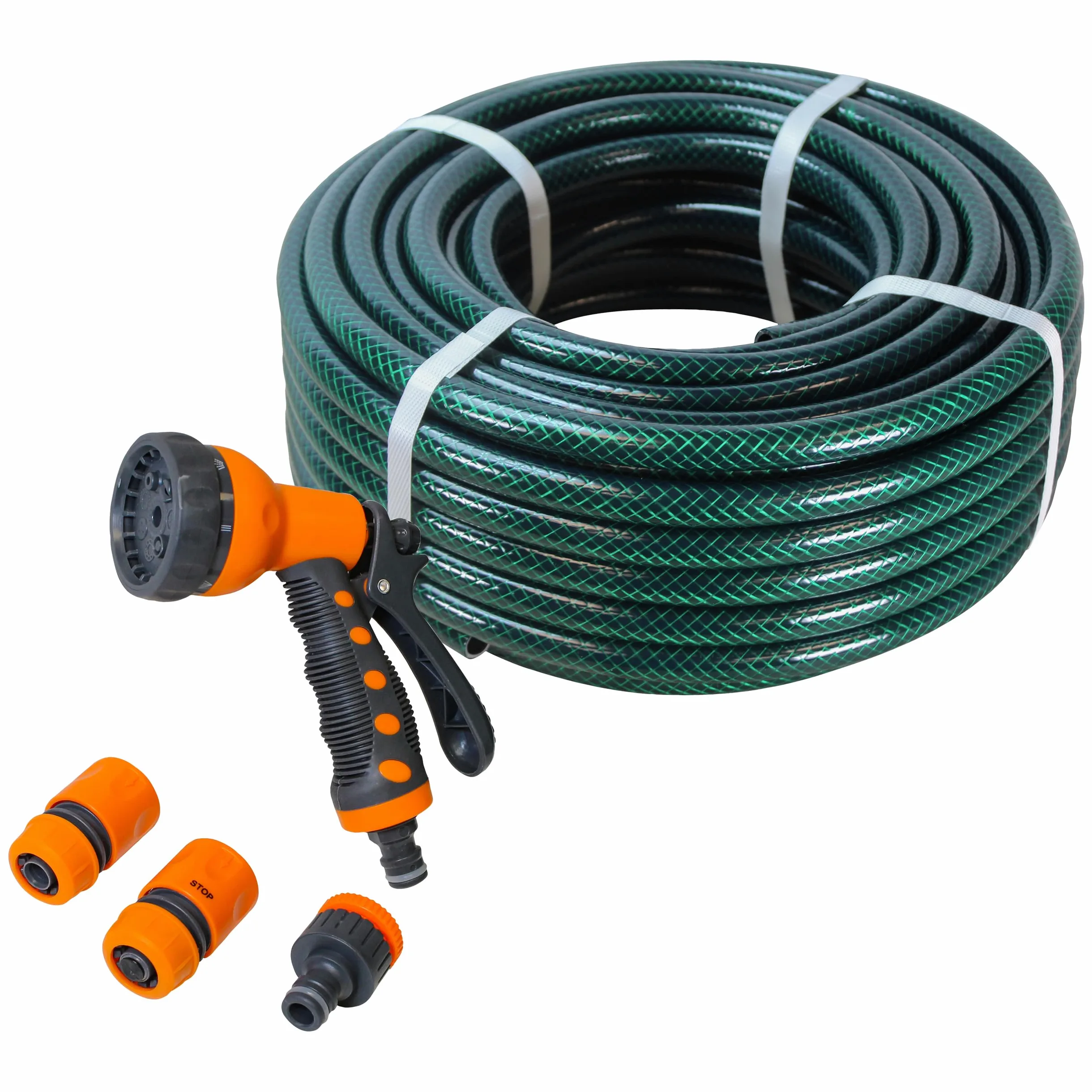 Kit tuyau renforcé Faithfull 30m avec raccords et pistolet
