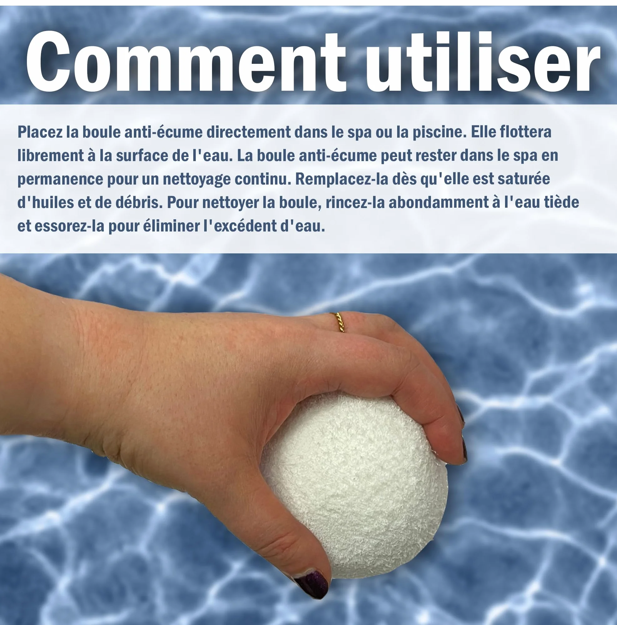 Balles de Nettoyage pour Spa – Absorbeurs d'écume flottants réutilisables