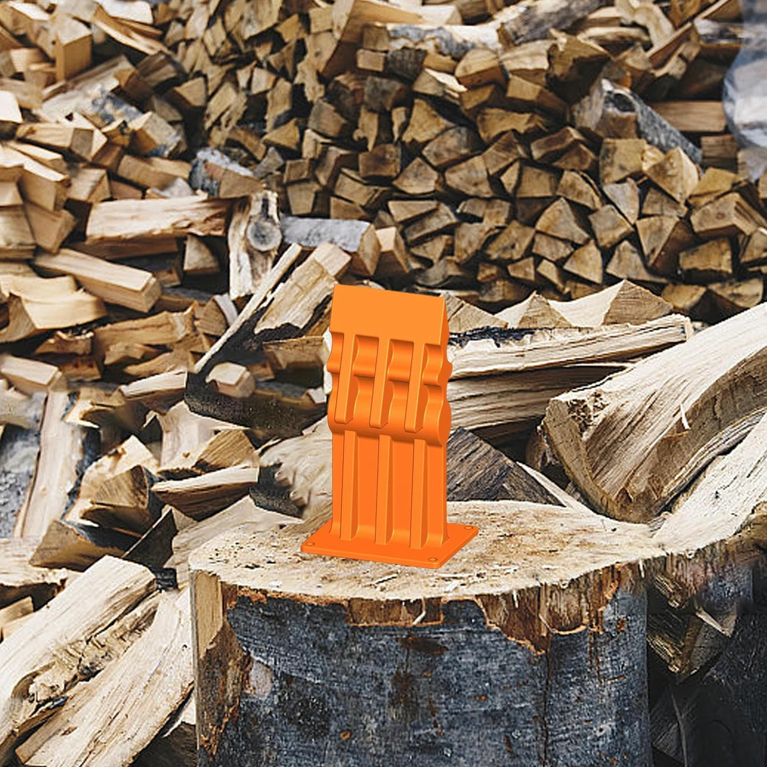 Fendeuse de bois d'allumage pour bois, fendeuse de bûches | manuelle - Fendeuse de de chauffage en métal | Fendeur de de chauffage polyvalent en fonte, pour la maison et le jardin