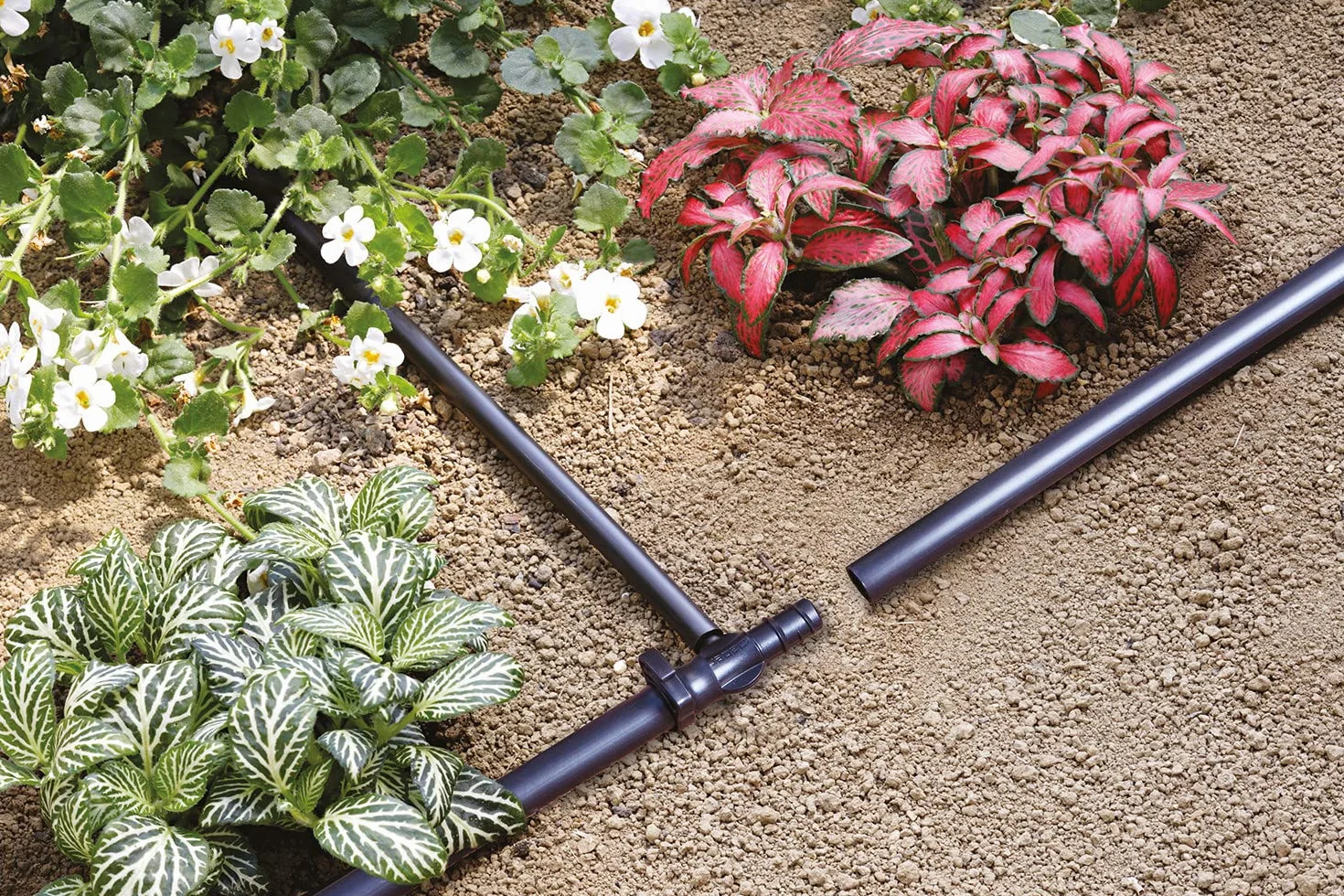 Claber Kit Terrasse pour installation d’irrigation goutte à goutte jusqu’à 50 plantes