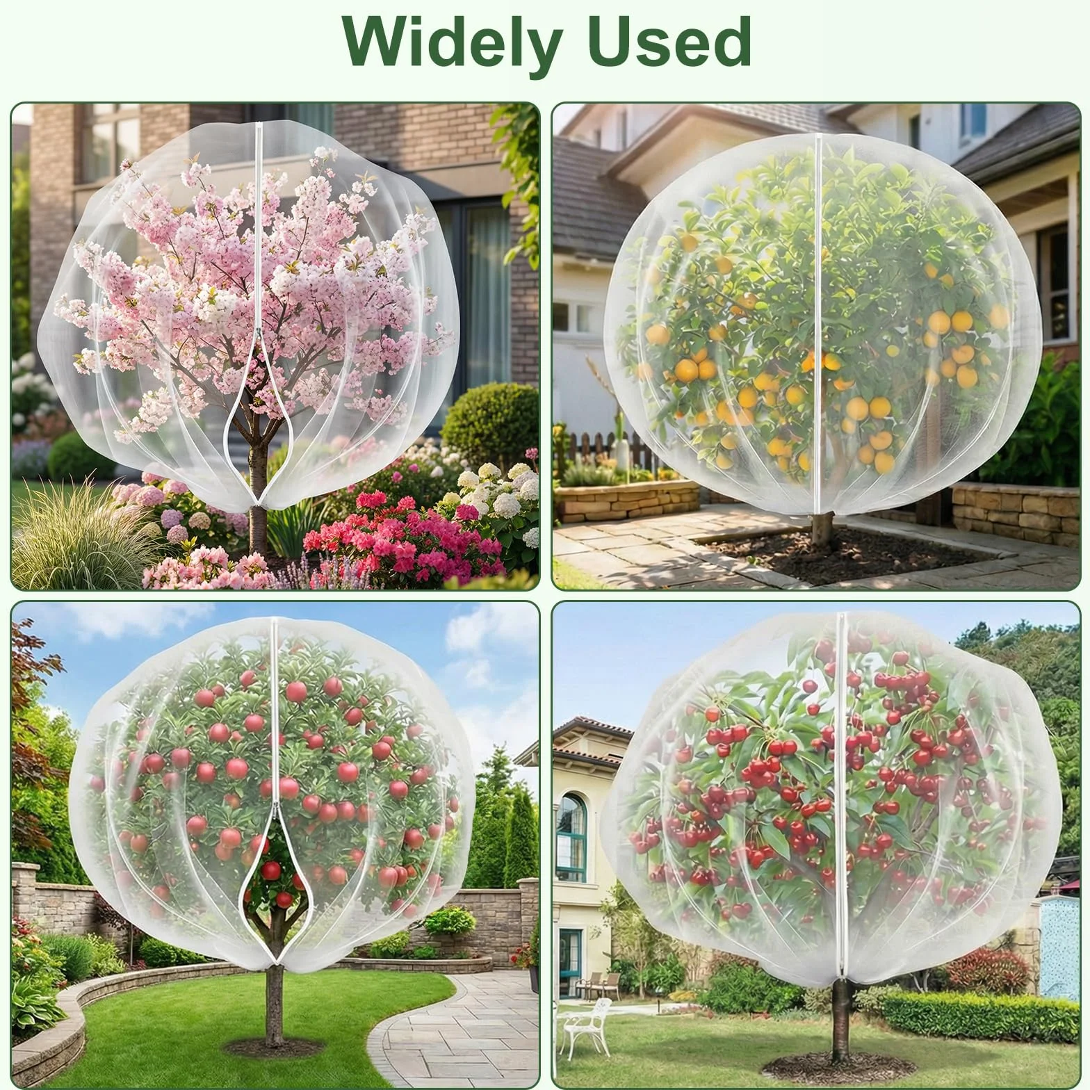 Filet Anti Insecte Arbre Fruitier Sac Protection Plantes 1.2 x 1.5 m