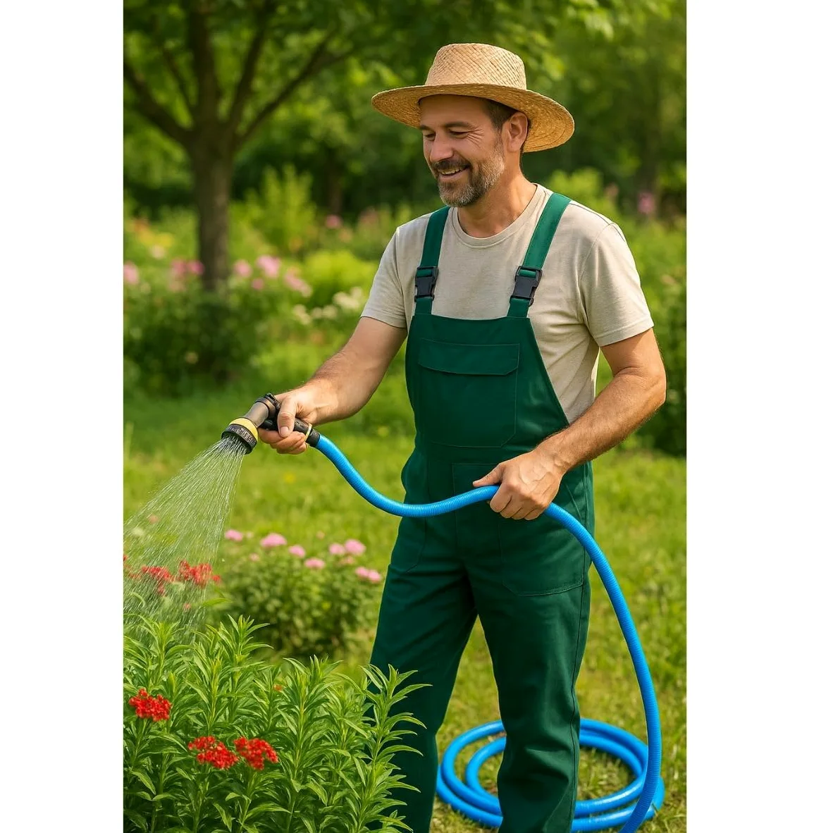 VITO - Tuyau Arrosage 50m Ultra renforcé Anti-UV, Flexible et Haute résistance Diamètre 19mm Jardin Potager