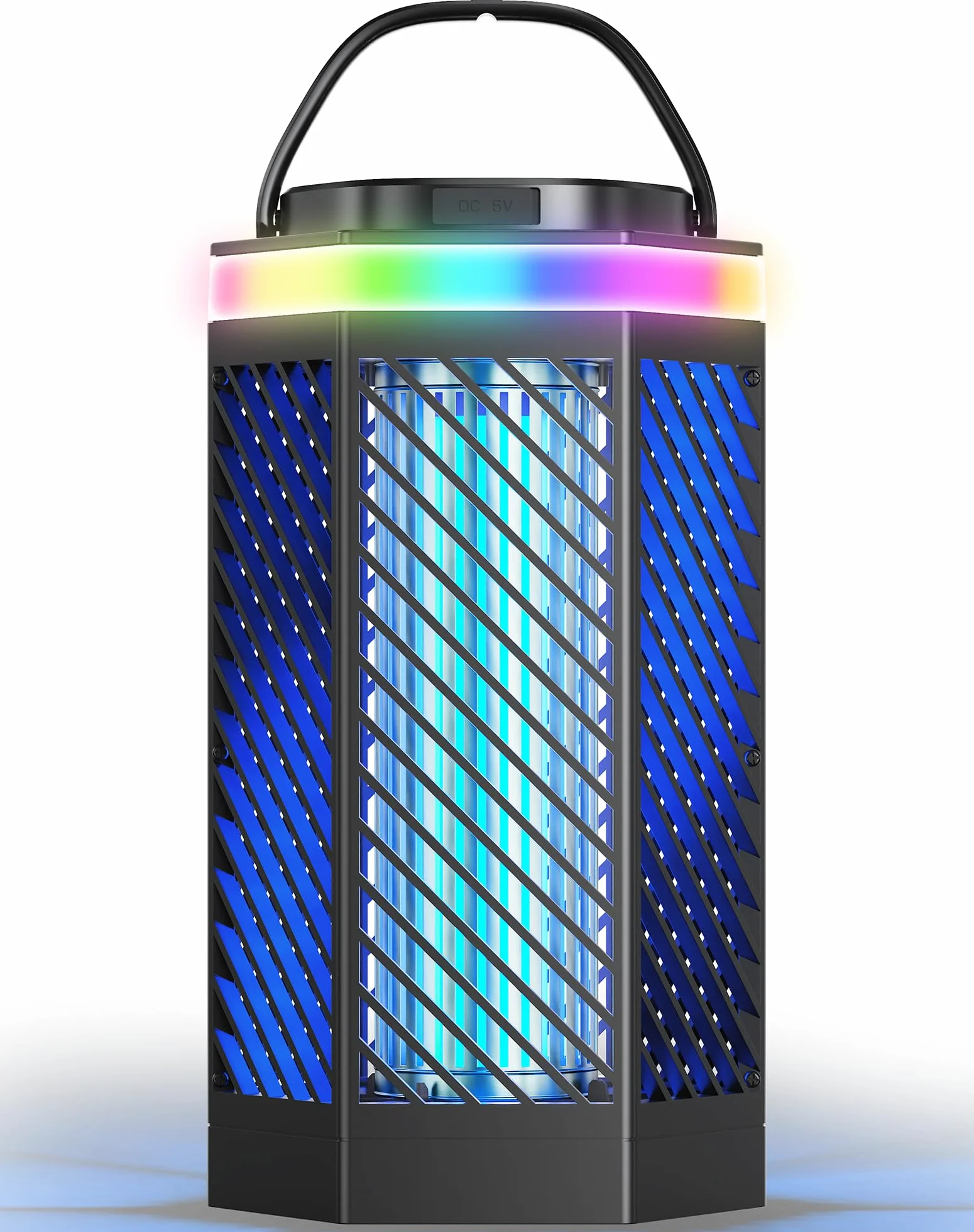 Lampe Anti-Moustique Rechargeable Tue Mouche Électrique LED 8000mAh IPX4 Destructeur d'Insectes