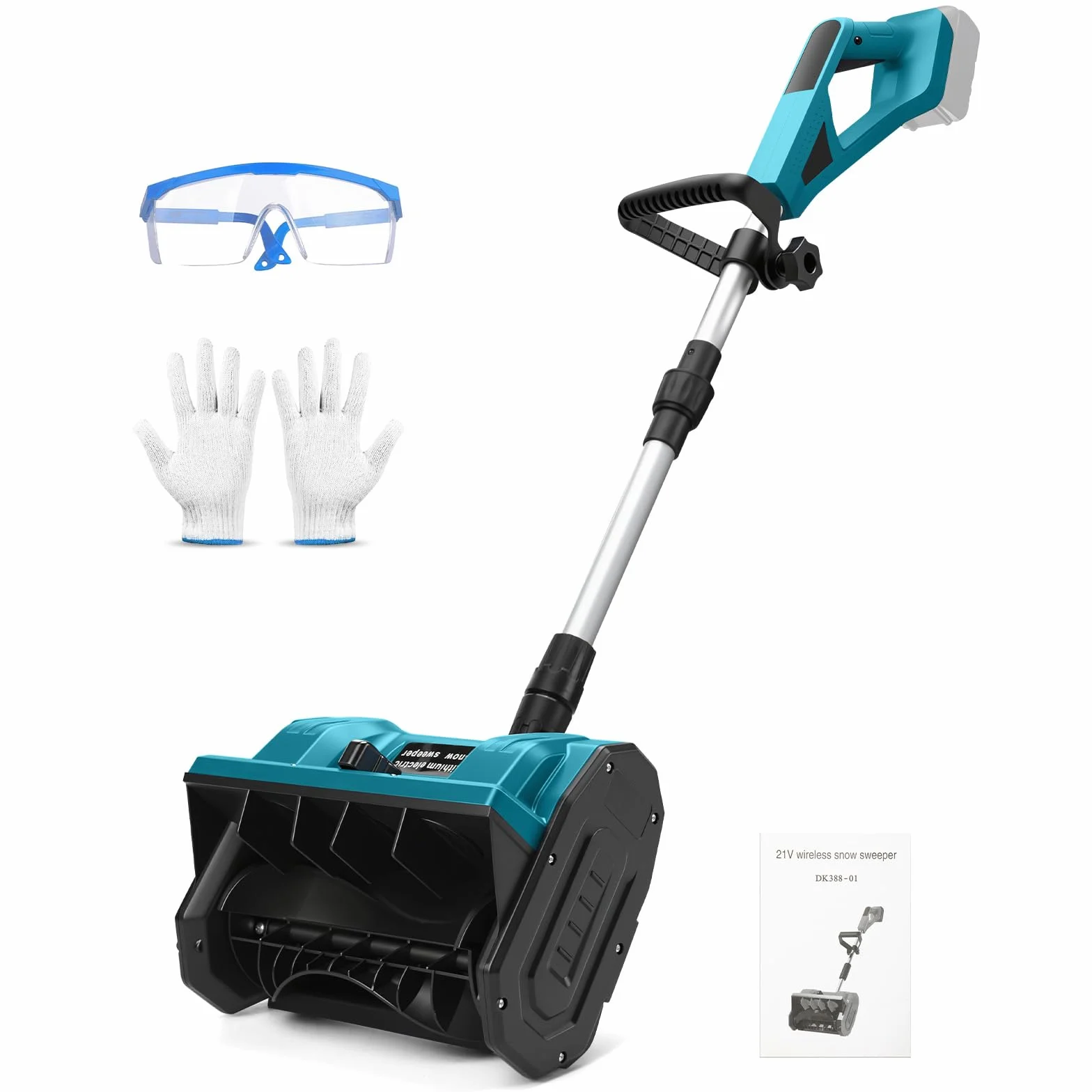 Makita 18V Souffleuse à Neige sans Fil, Fraise à Neige Pliable, Projection 8m, Largeur 28cm, 3500 r/min