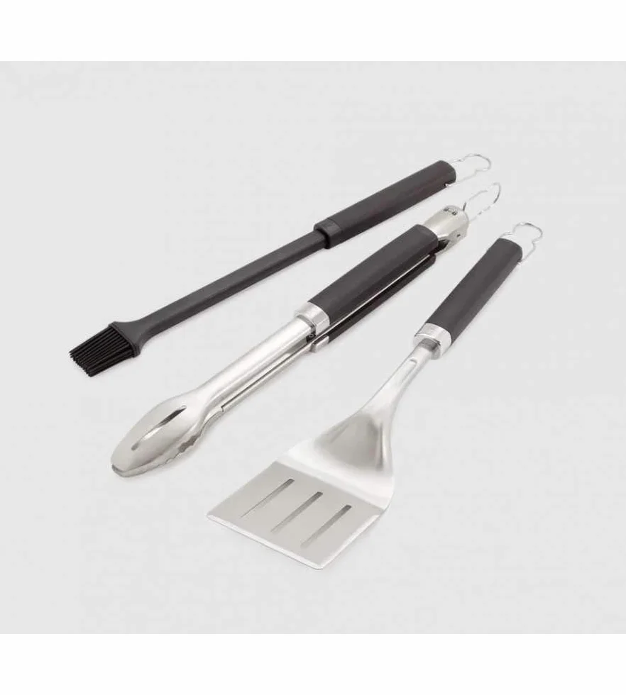 Weber Kit d'ustensiles Barbecue 3 pièces Acier Inoxydable Argent