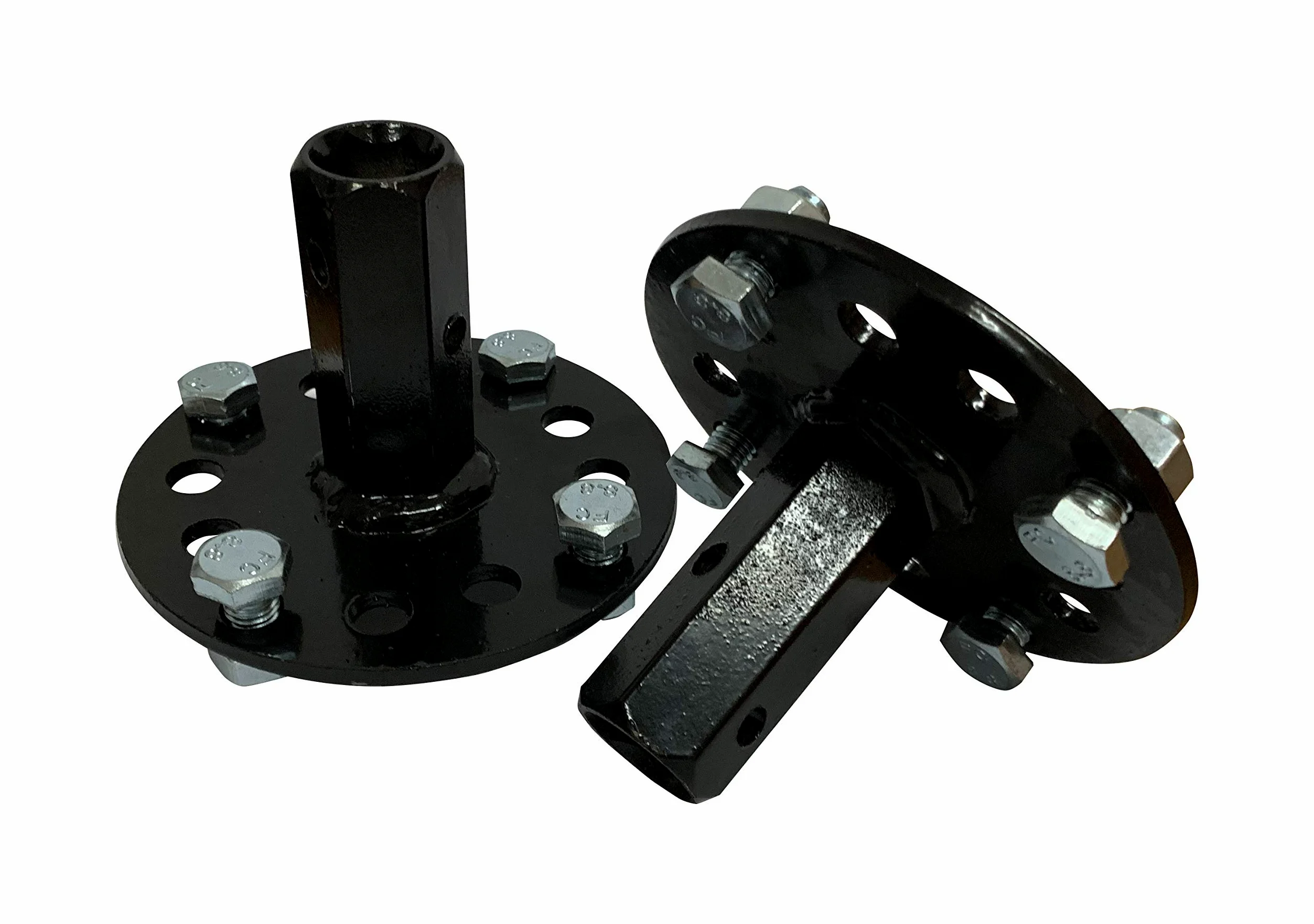 Bricoferr PT600041 Axe hexagonal de 23 mm pour roues métalliques et matériel de motobineuse, Lot de 2 pièces