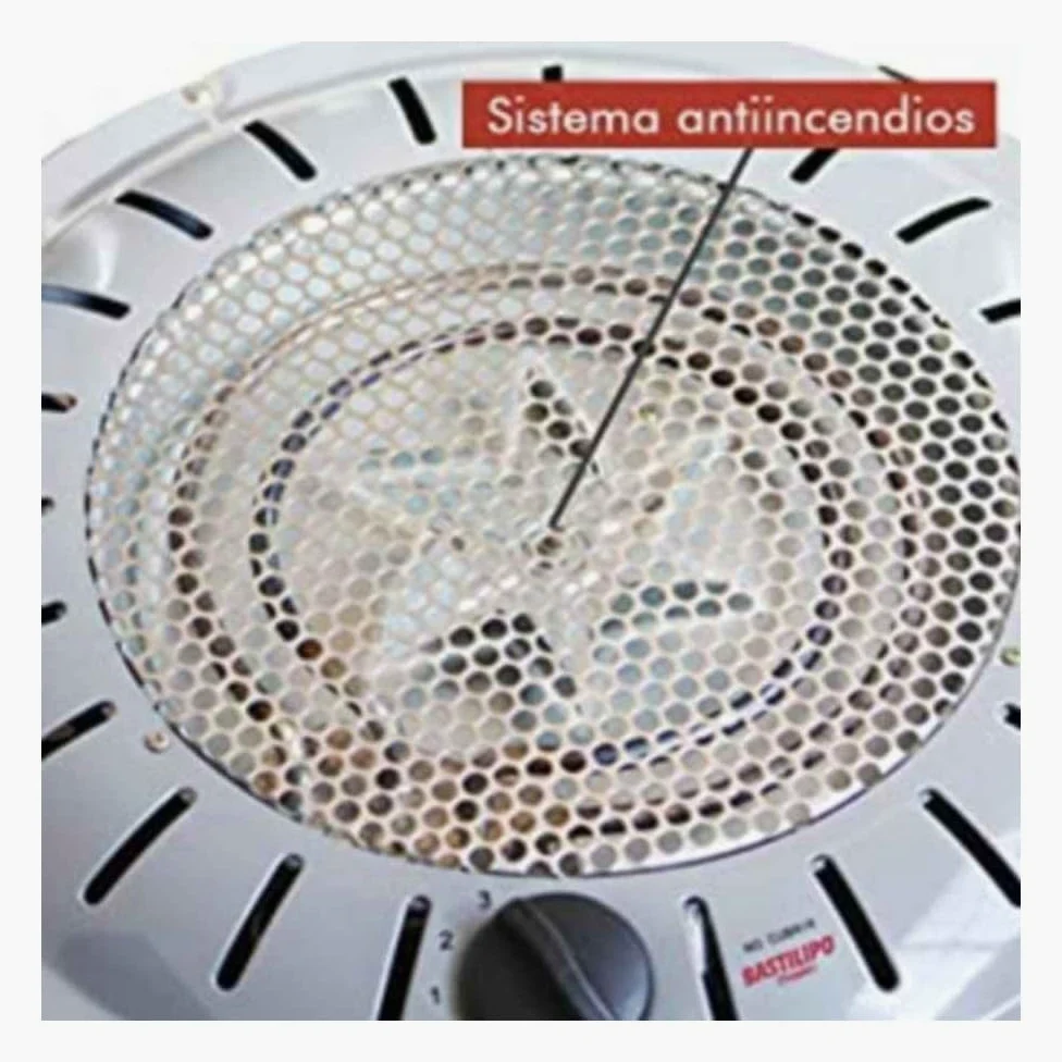 Bastilipo Brasero Contra incencios, 450/500/950W, Cable 3 metros - Modelo: BET-950