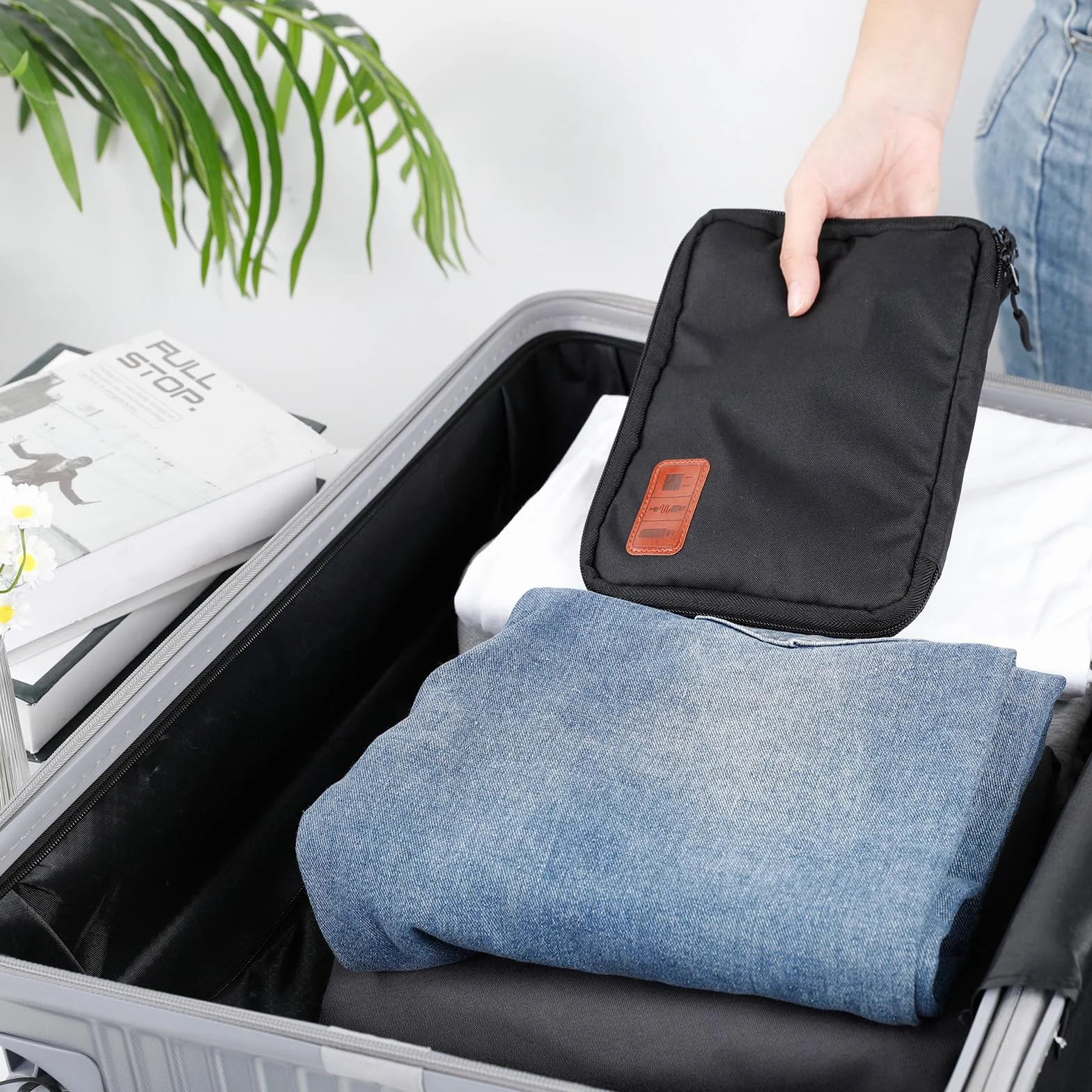 Cozary Sac de Rangement de Câbles, Organisateur d'Accessoires Électroniques pour Voyage