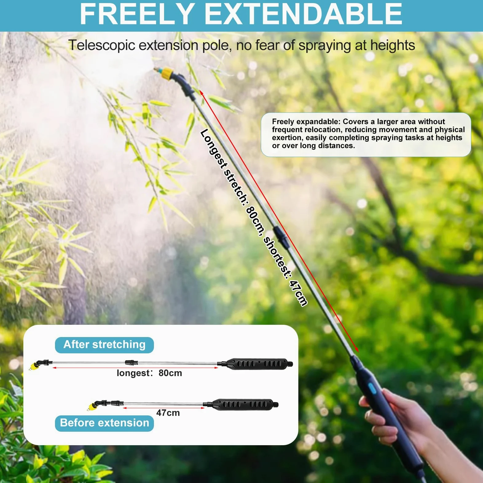 Pulvérisateur de Jardin électrique, désherbeur, arroseur, capacité de 12 L
