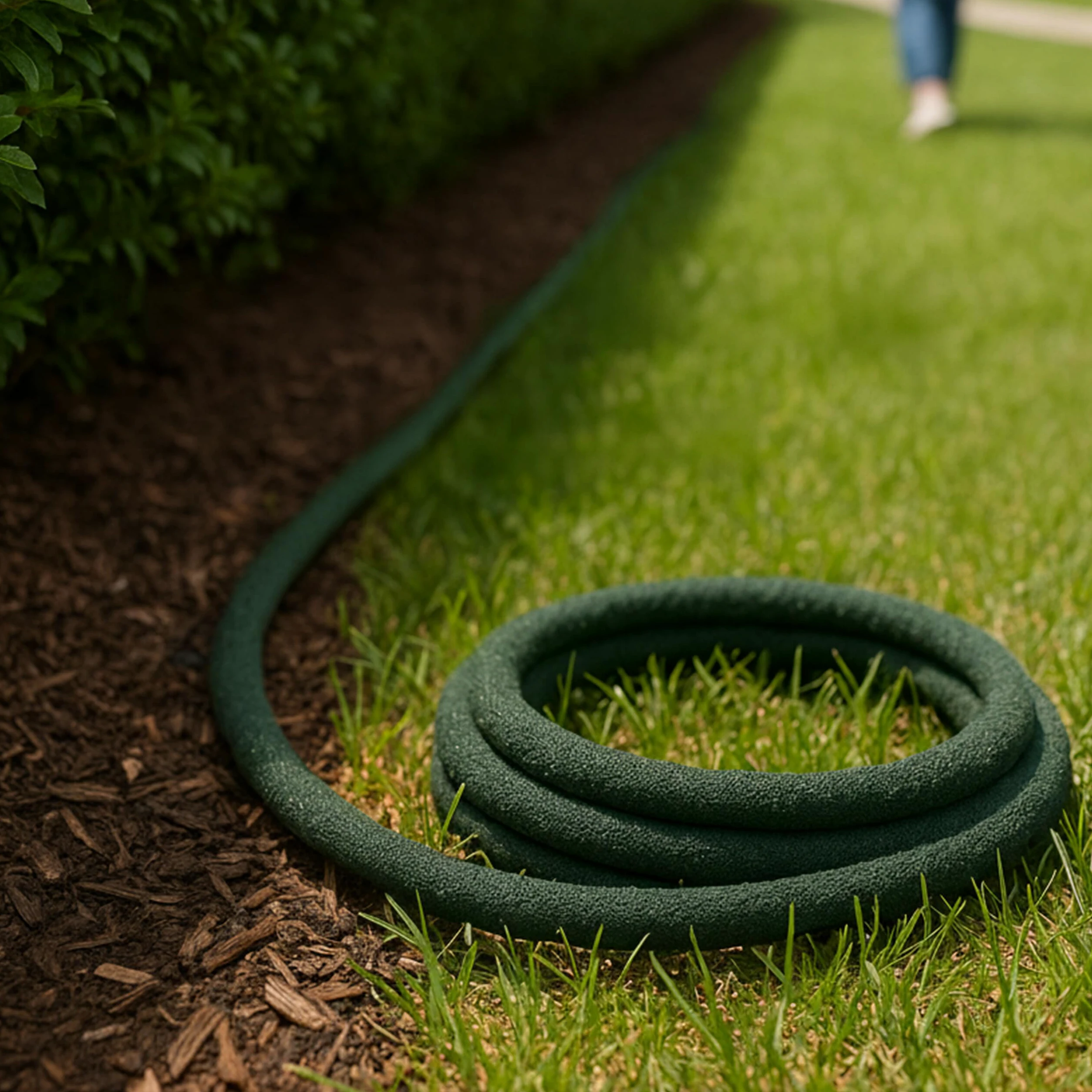 Relaxdays Tuyau Goutte-à-Goutte poreux 30 m pour arrosage de Haies et bacs surélevés Vert