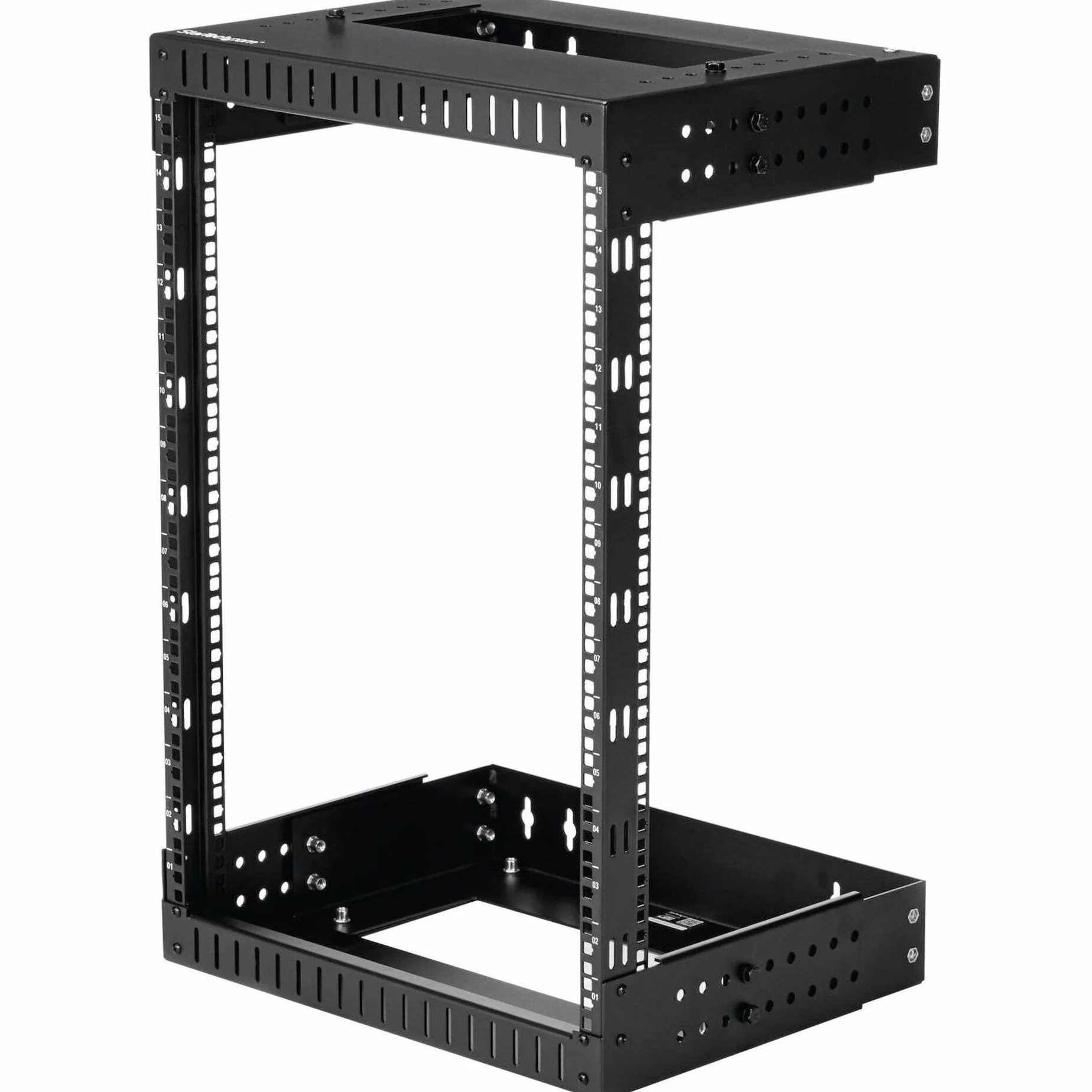 StarTech.com Rack Mural 15U 2 Montants 19" Cadre Ouvert Profondeur Ajustable RK15WALLOA