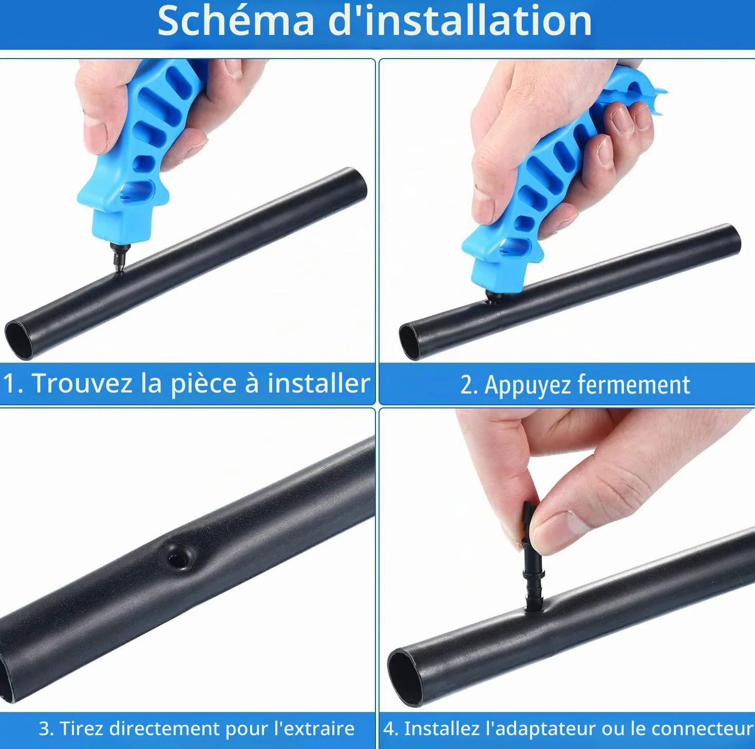 Hydrogarden Bouchons de Trou d'Irrigation Goutte à Goutte 1/4 Pouce Bouchon d'Irrigation Goutte à Goutte Fermetures d'Extrémité