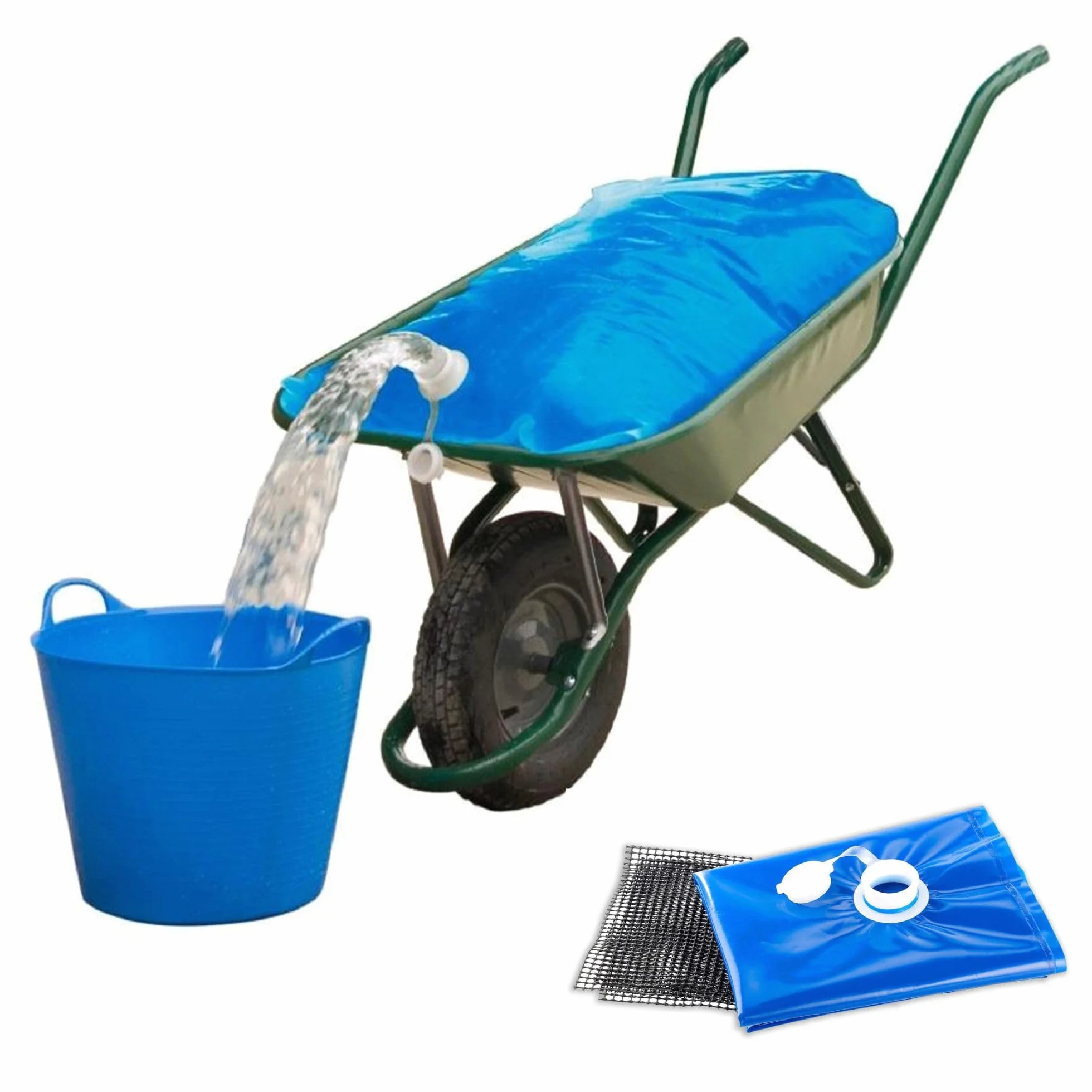 Fishtec Réservoir d'eau Pliable 80 L Antidérapant 100x70 cm Jardin Camping Abreuvement Animaux