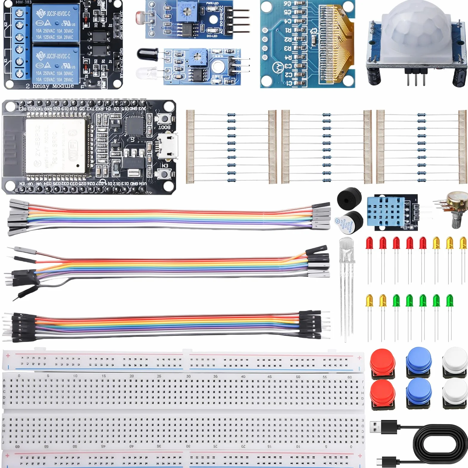 Kit de démarrage ESP32 ESP-32S compatible Arduino pour débutants électronique