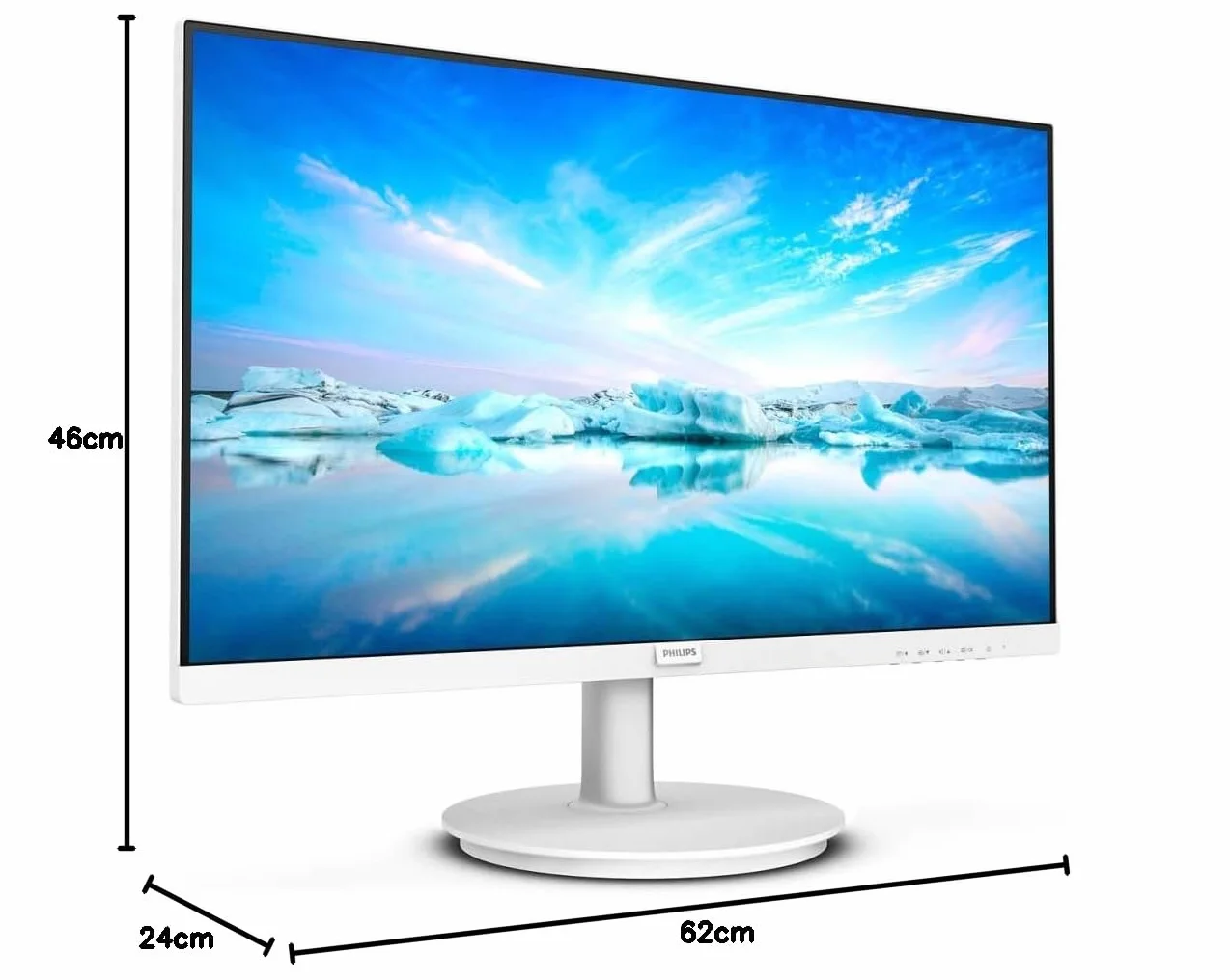 Philips 271V8AW Moniteur Full HD 27 Pouces 1920x1080 100 Hz HDMI VGA Blanc