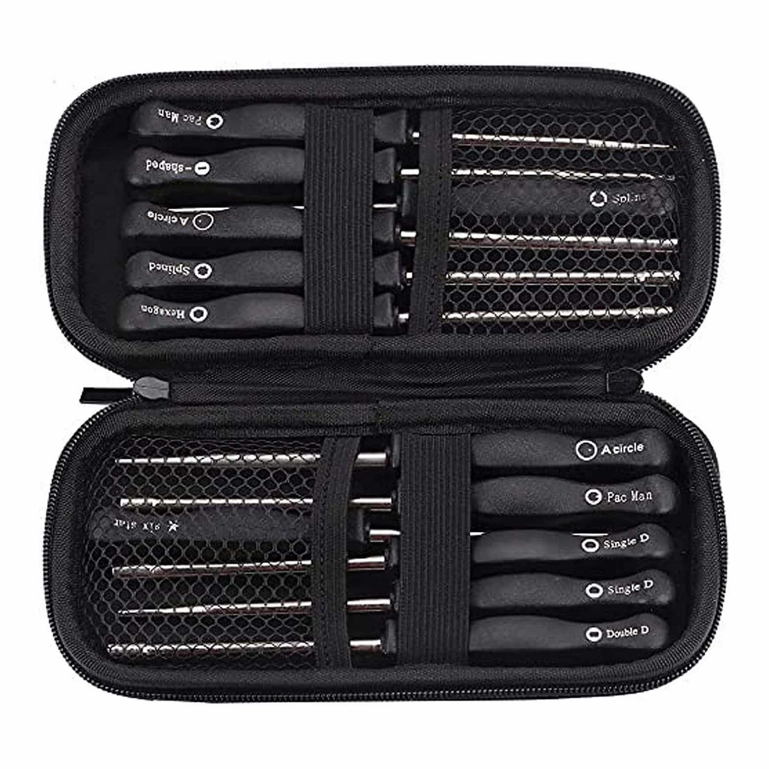 SAVIOR Lot de 12 Tournevis Métal pour Carburateur Petit Moteur 2 Temps Embout Splined Pac Man D Double D