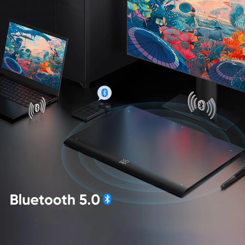 XPPen Deco Pro MW (Gen 2) Tablette Graphique Bluetooth 5.0 16K Niveaux de Pression Sans Écran