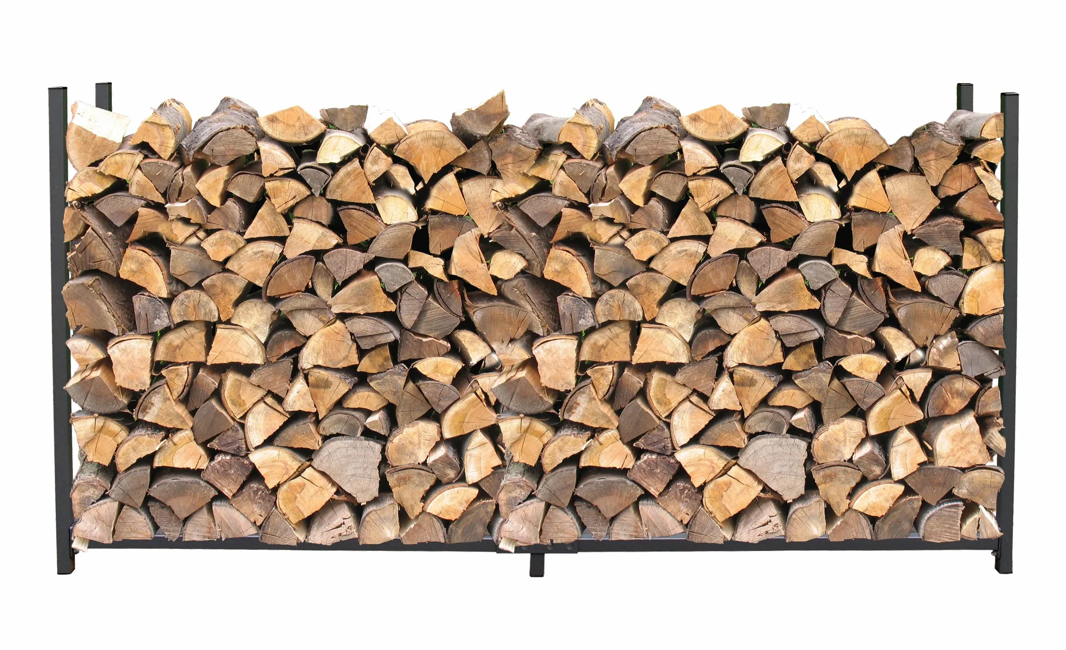 Étagère en métal pour Bois de cheminée Gris Anthracite 200 x 25 x 115 cm QUICK STAR