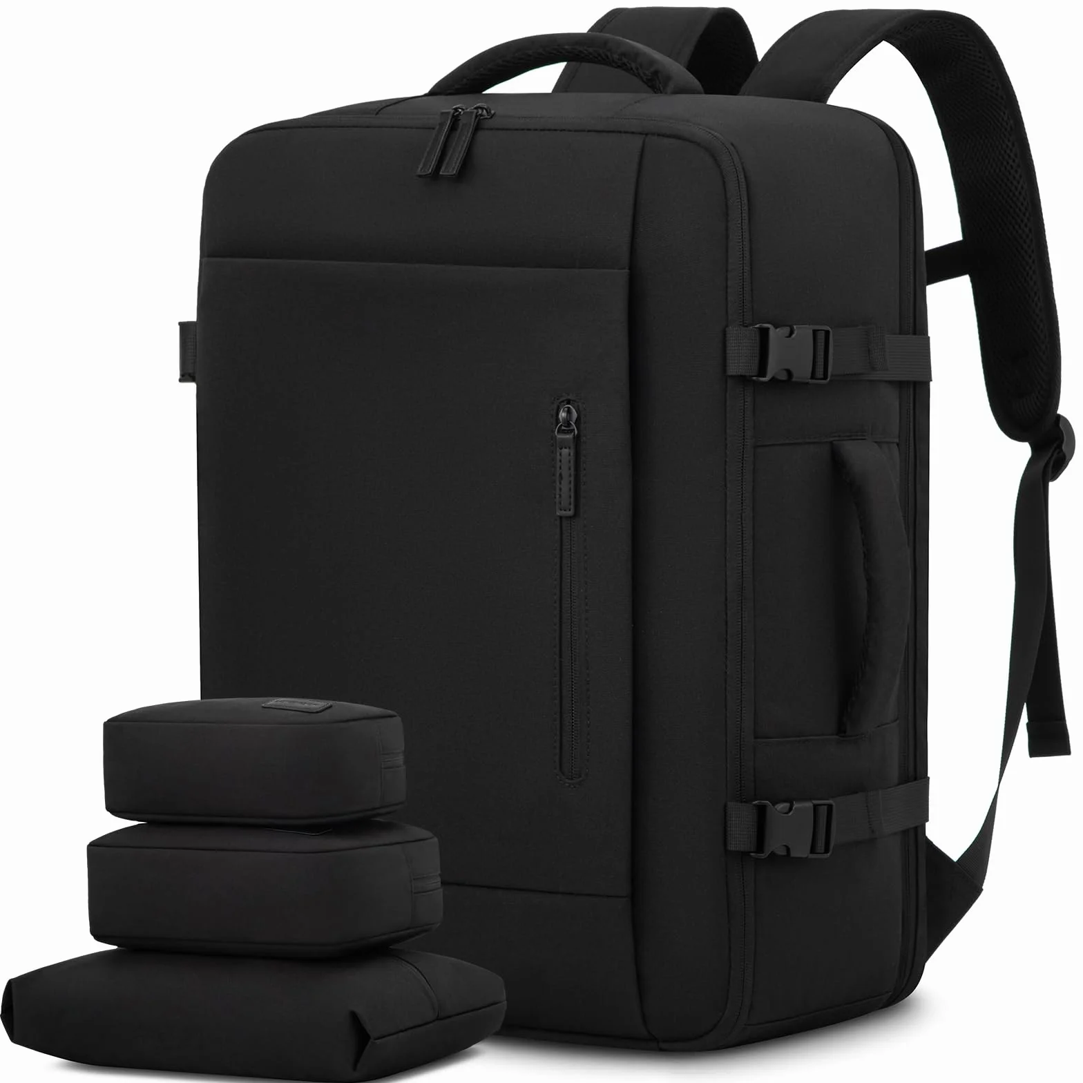 LOVEVOOK Sac à Dos Voyage Cabine Avion 40L Imperméable Ordinateur Portable 17,3 Pouces Homme Femme Noir
