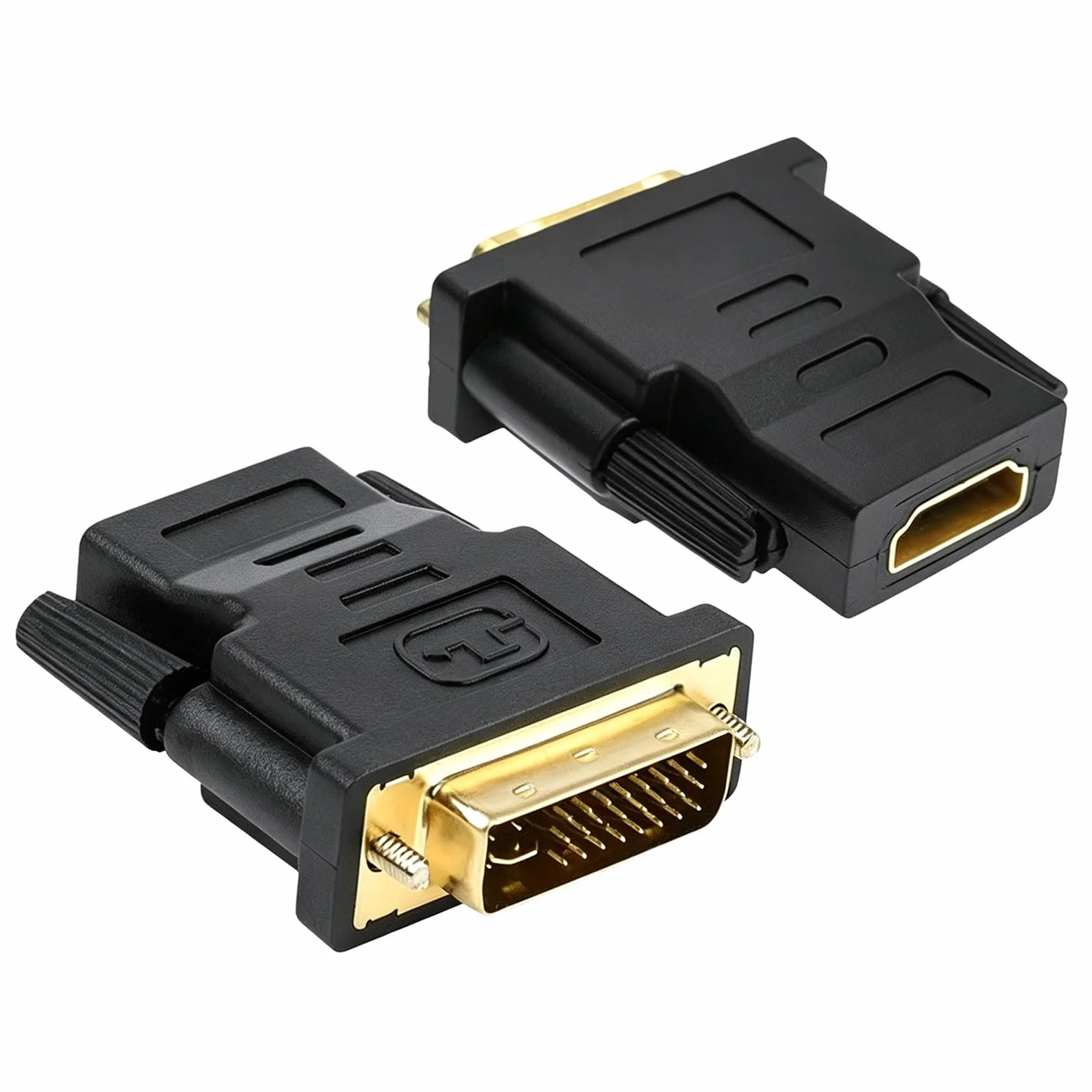 Adaptateur DVI vers HDMI 24+1, DVI-D mâle à femelle, contacts plaqués or pour PC, moniteurs, TV