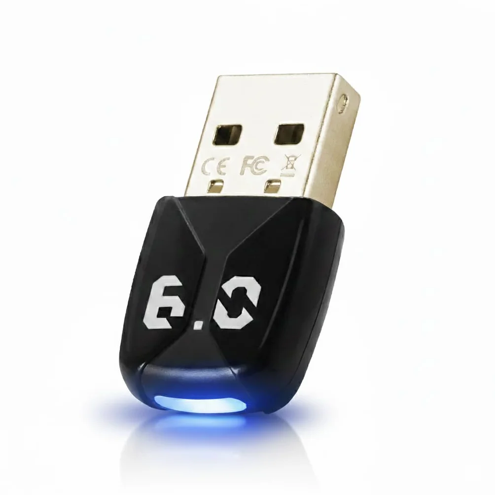 Adaptateur Bluetooth USB 6.0 pour PC, Dongle Bluetooth Windows 11/10/8.1
