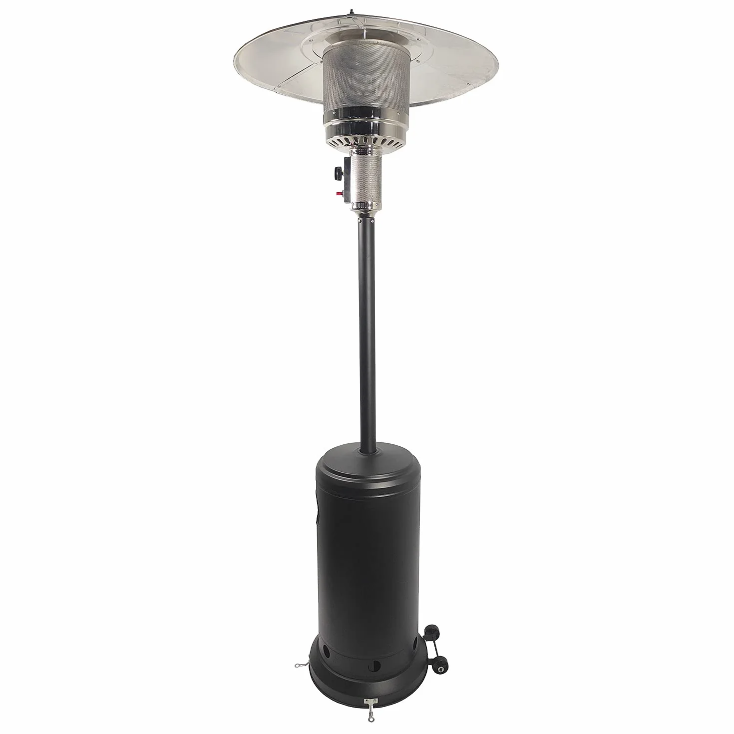 Parasol chauffant OSLO chauffage d'extérieur au gaz acier noir