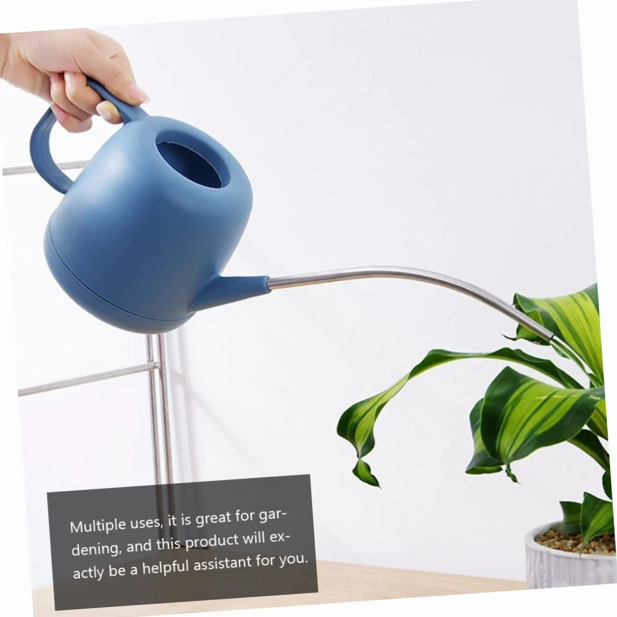HANABASS 2 Pièces Arrosoir Long Bec Plastique pour Jardinage Kettle Horticulture et Pratique pour Plantes Couleur Aléatoire Couleur Aléatoire