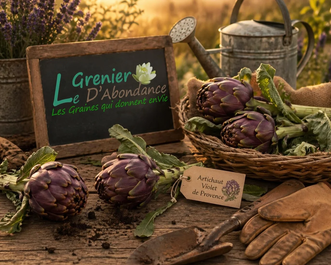 Le Grenier d'Abondance ARTICHAUT Violet de Provence Cynara scolymus 10 graines