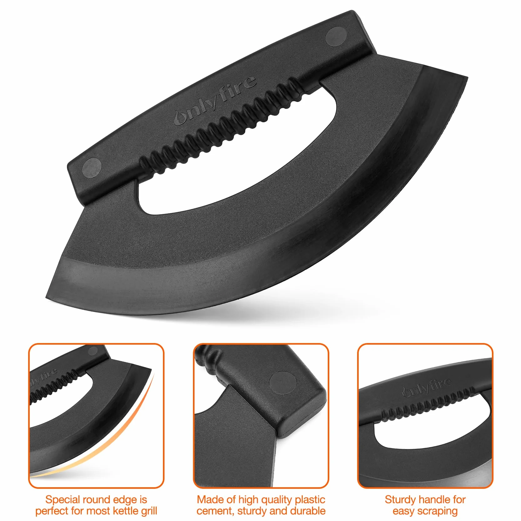 Grattoir de Nettoyage Onlyfire pour Weber Kettle BBQ Charbon 47/57/67 cm
