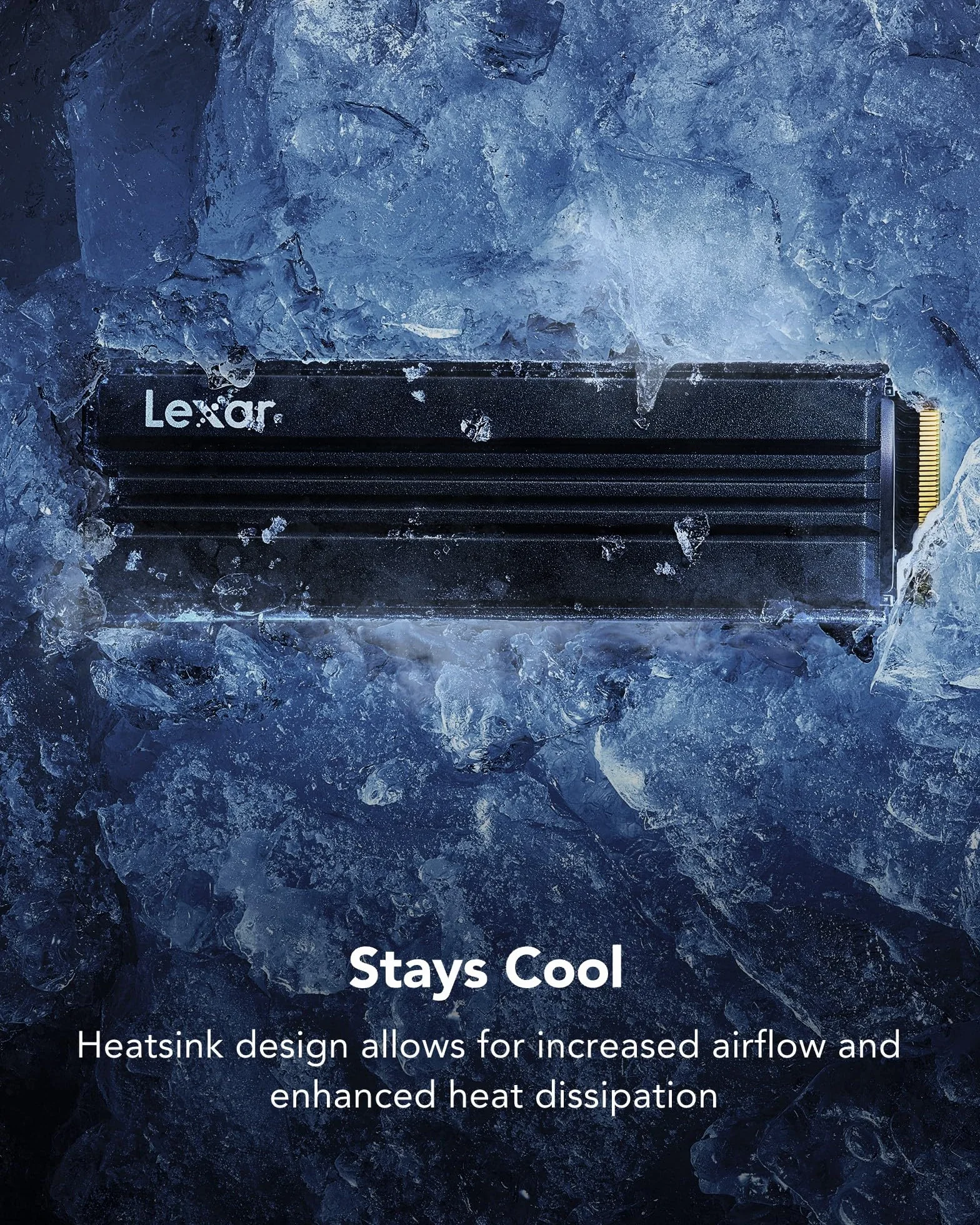 Lexar NM790 SSD Interne 2To M.2 2280 PCIe Gen4x4 NVMe 1.4, 7400 Mo/s Lecture, 6500 Mo/s Écriture, pour PS5 PC