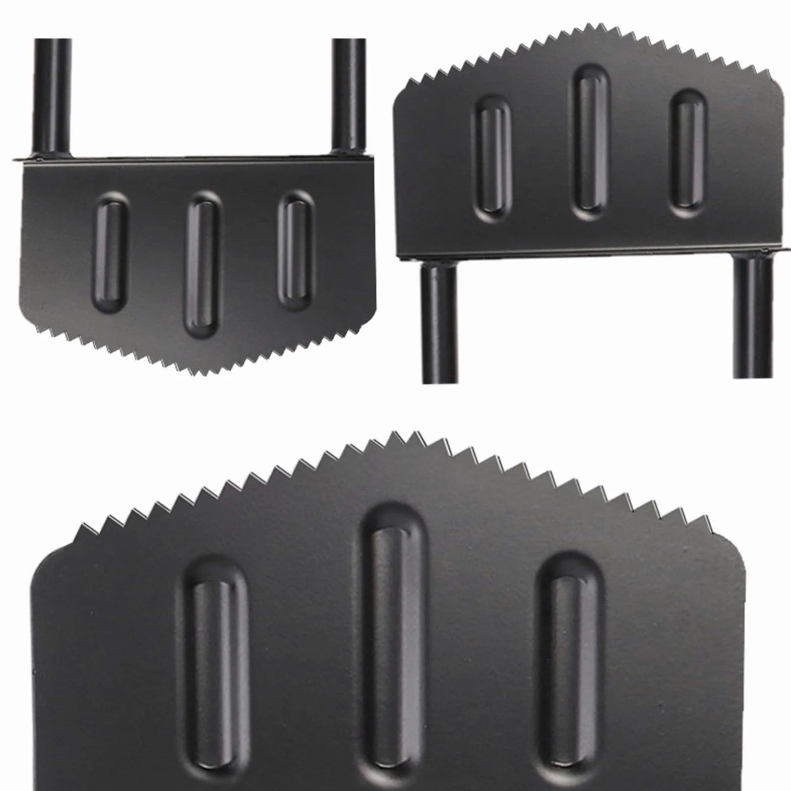 Délimitateur de Pelouse Outil Manuel de Bordure Crénelée pour Gazon | Manche Ergonomique Bêche Acier, Racloir pour Nettoyage Pelouse Massifs Escaliers Aménagement Extérieur