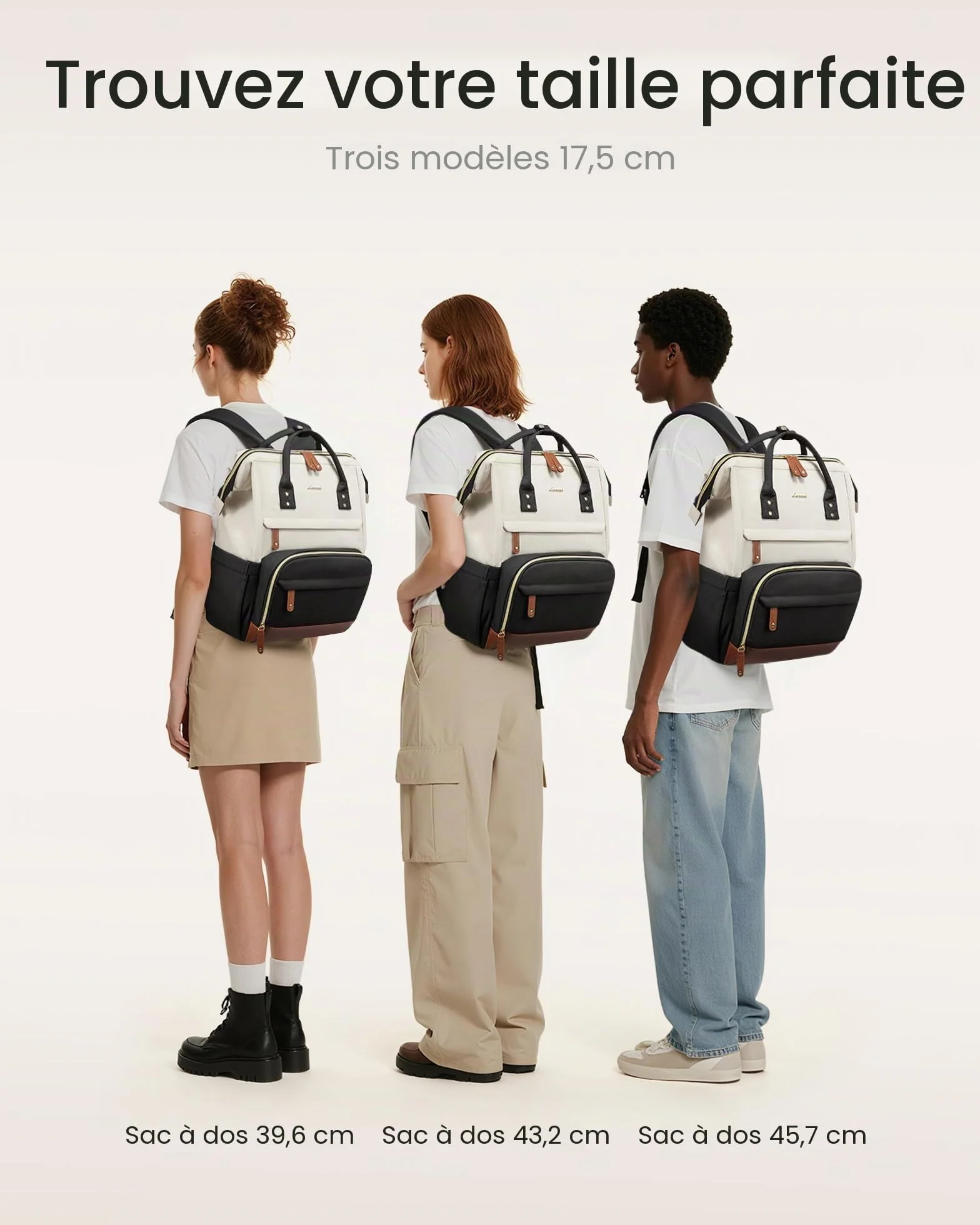 LOVEVOOK Sac à dos étanche pour femme avec compartiment ordinateur portable 15,6" et 17,3" pour école voyages université travail